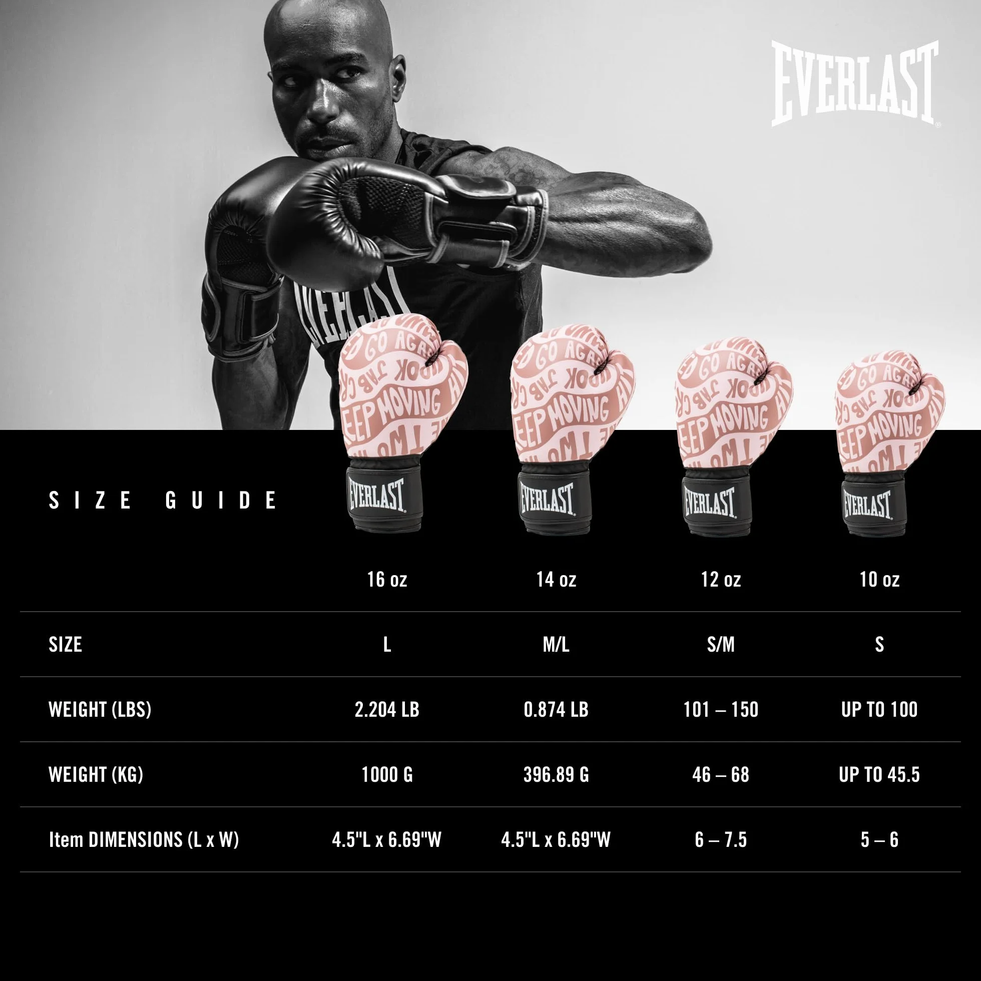 Everlast Spark Boxing Gloves Faux Leather for Bags Mitt Work & Fitness Classes Hook & Loop