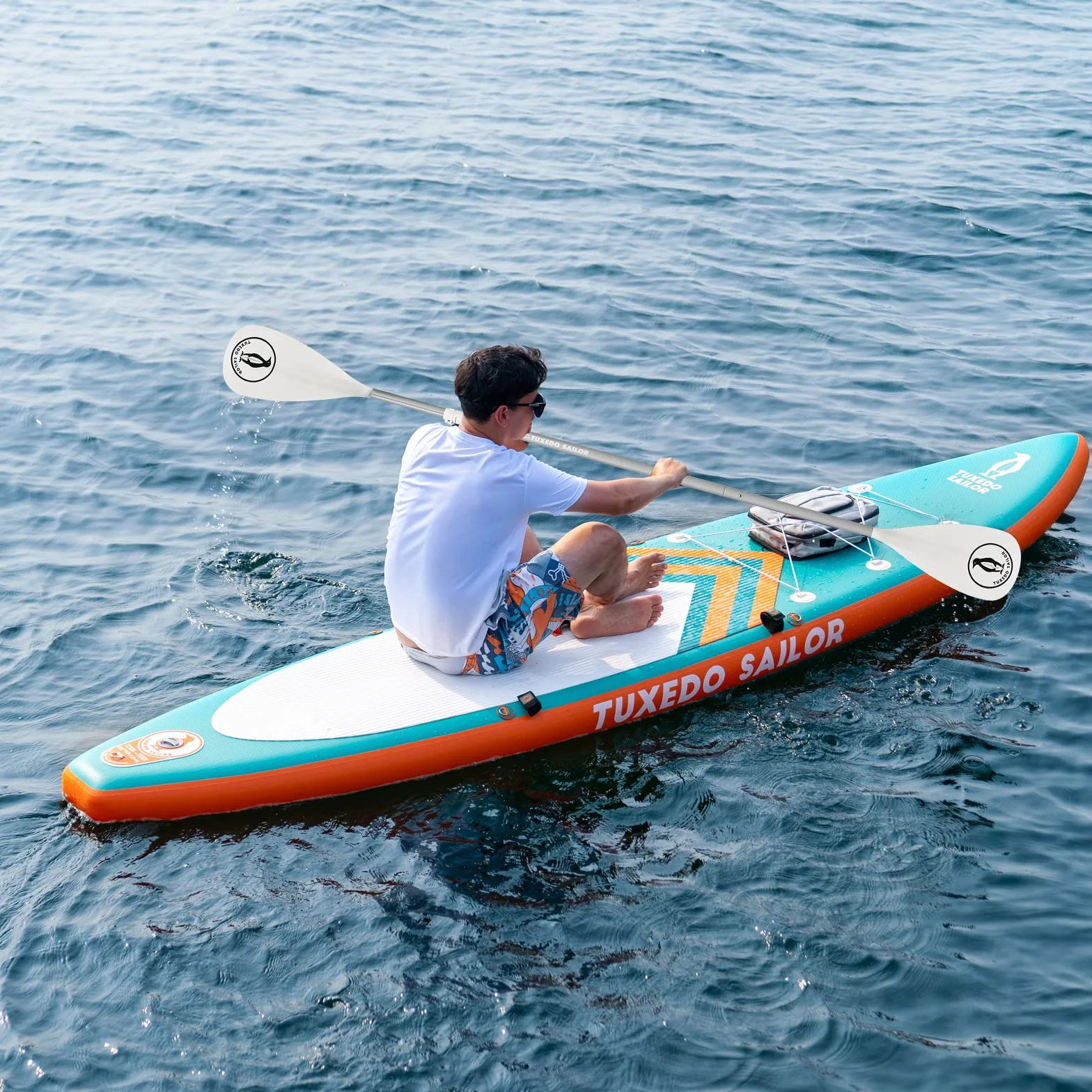 Tuxedo Sailor Sup Paddles - Paddle Board de Paletas Ajustables de 3 Piezas - Ligero y Flotante - Hojas de Nylon Reforzadas