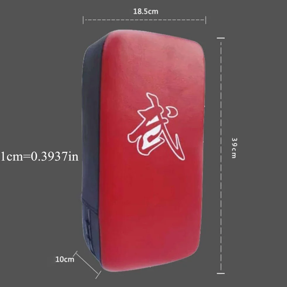Guantes Boxeo Almohadilla de Palma Kick Pads Artes Marciales Golpe Cuerpo Pad Rojo Freesize