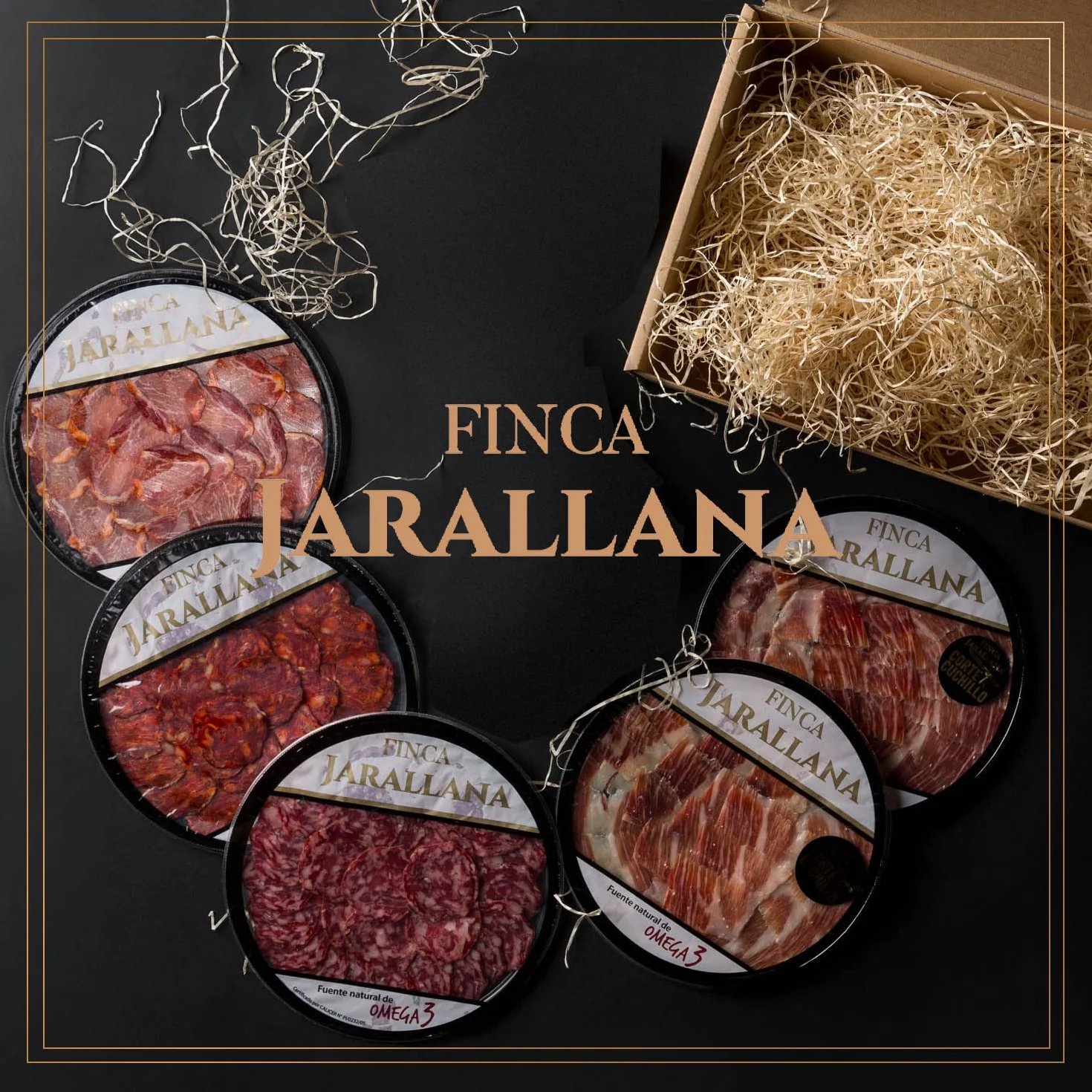 Finca Jarallana Surtido Ibérico Pack Embutidos 5 Platos 100 g Secado Natural