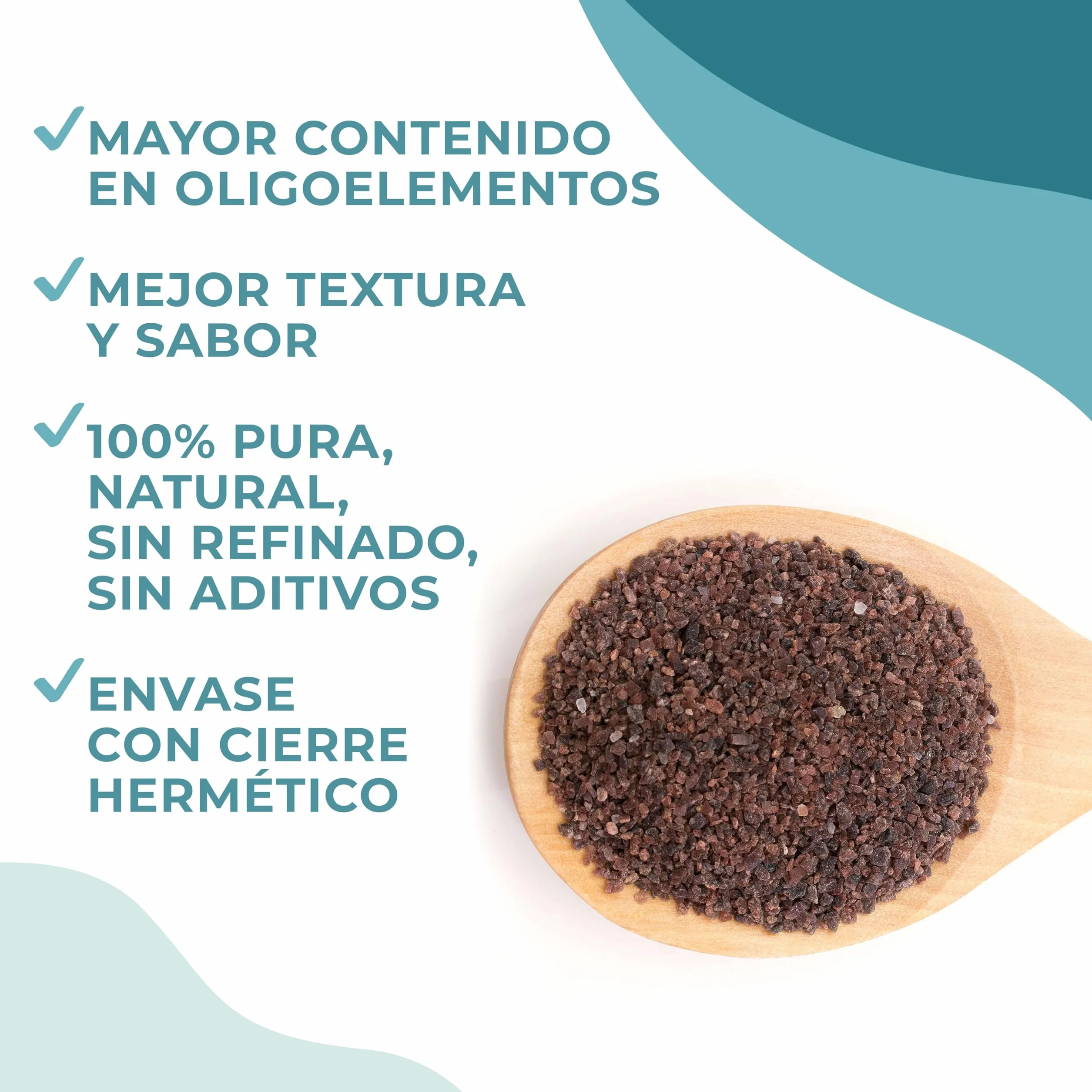 Sal Kala Namak, Fina, 100% Natural, |Sabor Huevo| Sin Aditivos, Sin Refinado. Sal Negra Del Himalaya. Mayor Contenido En Oligoelementos. Para Sazonar. Origen: India y Pakistán. (Fina) (Fina)