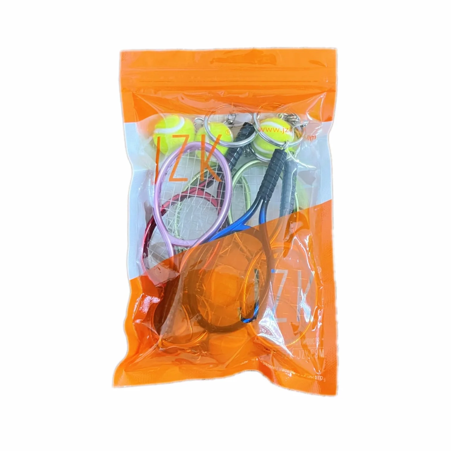 Llavero raqueta de tenis mini JZK, regalo temático tenis, decoración fiesta