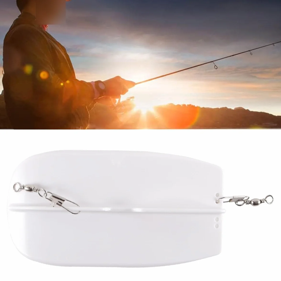 Tabla de buceo de arrastre ajustable con anilla para pesca de profundidad