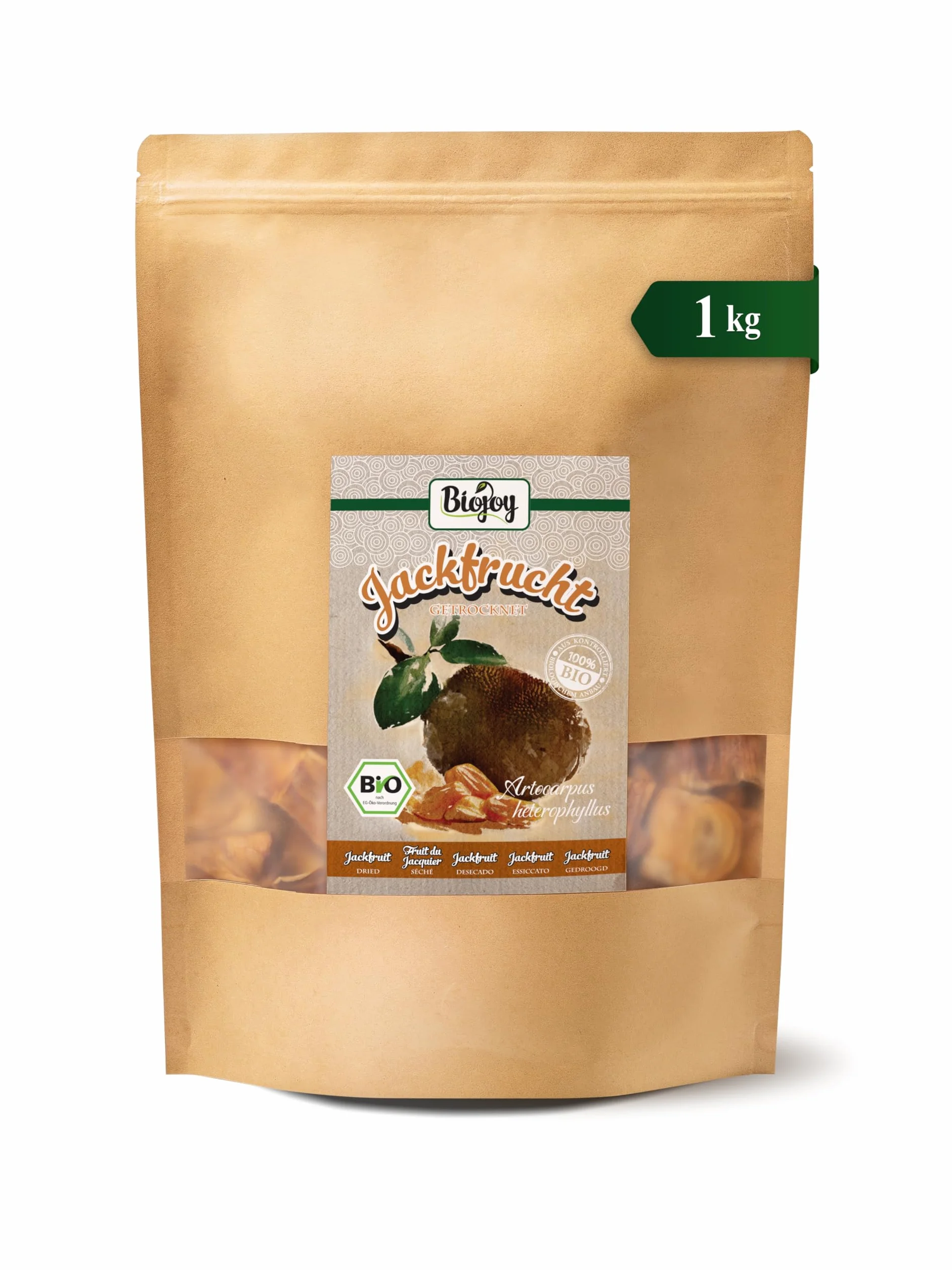 Biojoy Jackfruit deshidratado Ecológico 1 kg sin azúcar añadido