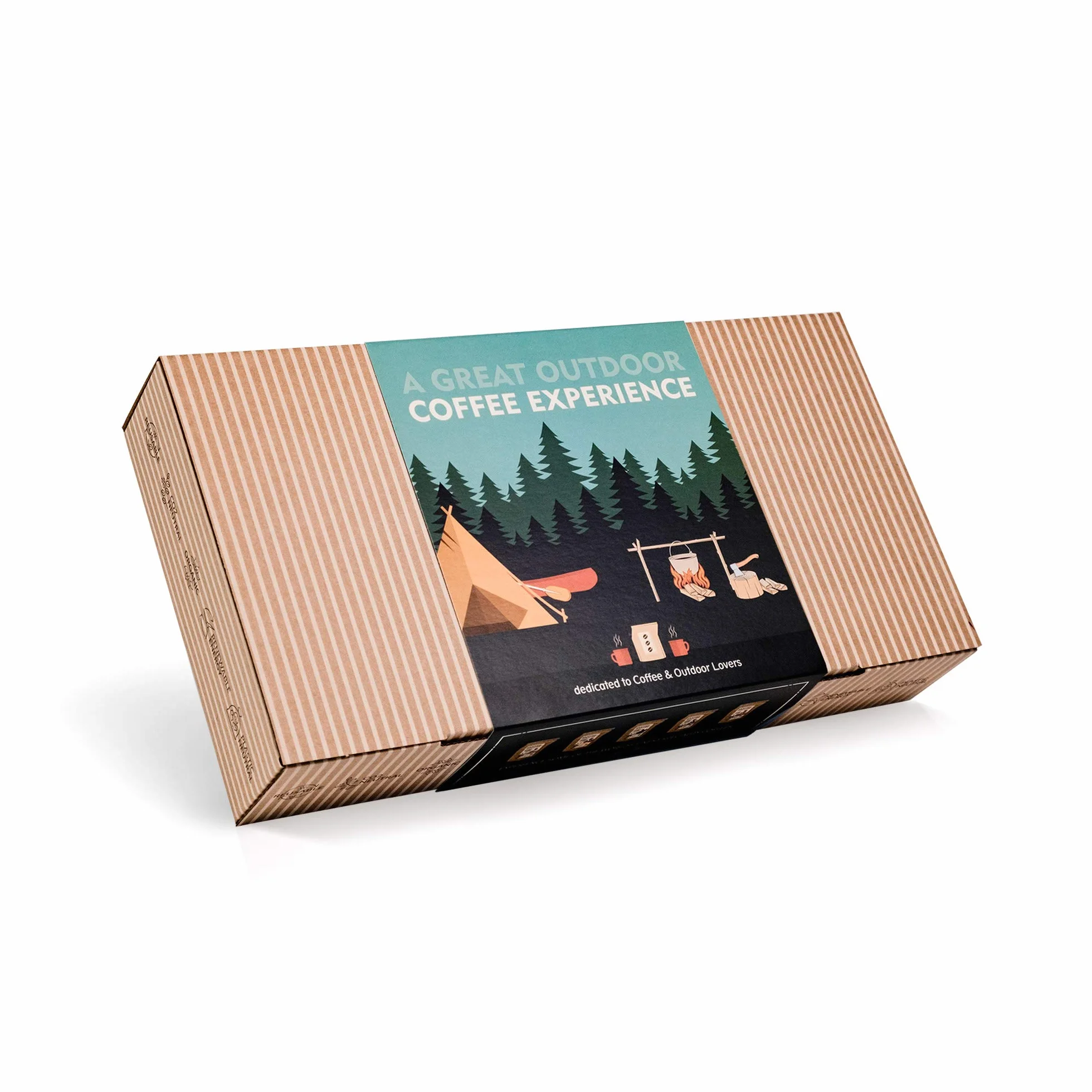 Set de regalo de café para exteriores, 10 mejores especialidades de una sola propiedad y cafés orgánicos de todo el mundo | Brew & Genießen Sie Jederzeit & überall | Kaffeelliebhaber Geschenkidee für