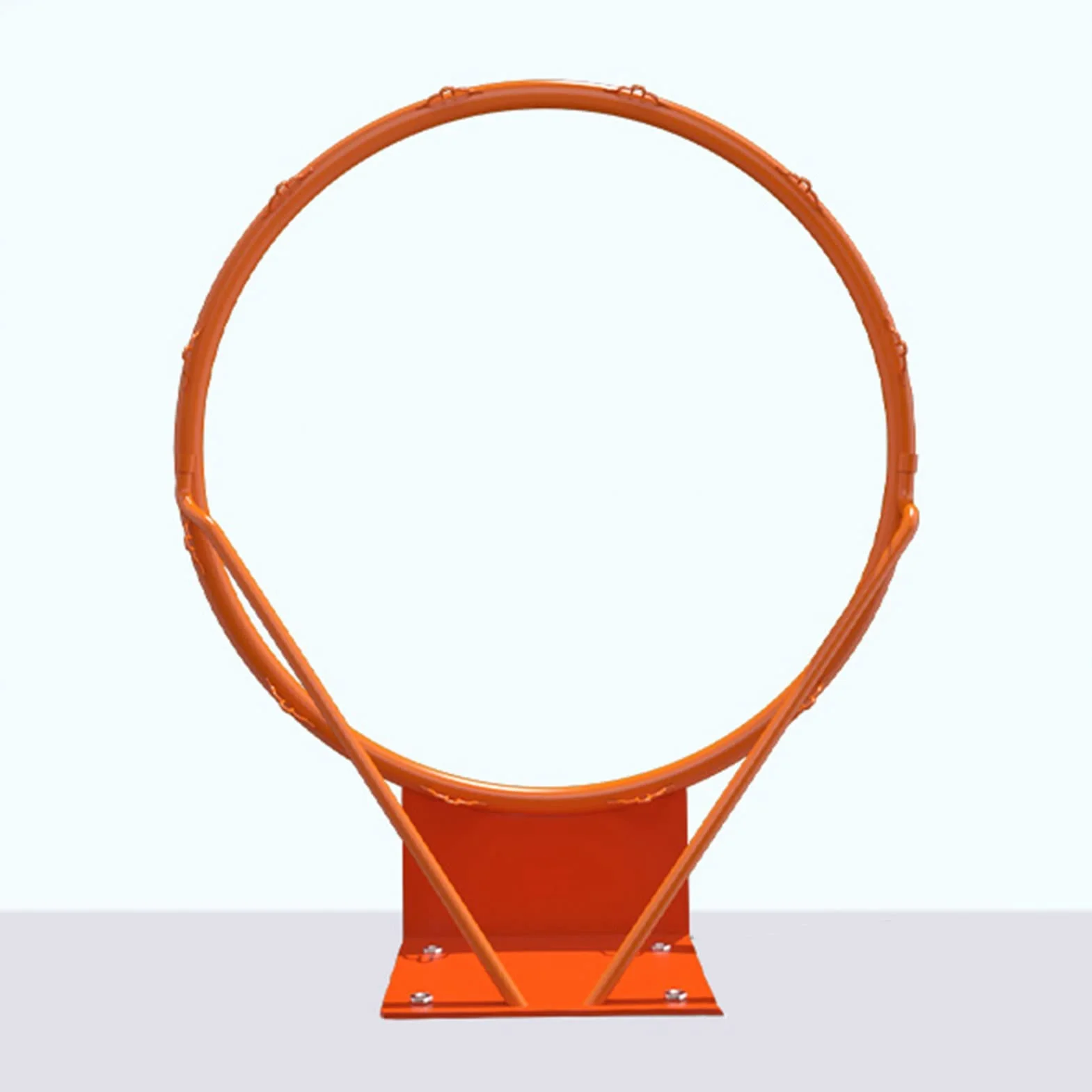 Aro de Baloncesto de Pared 46cm Exterior - Canasta Acero con Red, Altura Ajustable (200-250cm), Resistente a la Intemperie para Jardín OXFUZZ