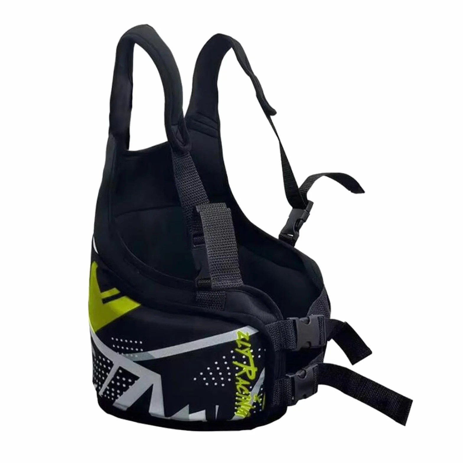 Milageto Chaleco Protector de Costillas de Karting para Adultos, Ajustable, Amarillo