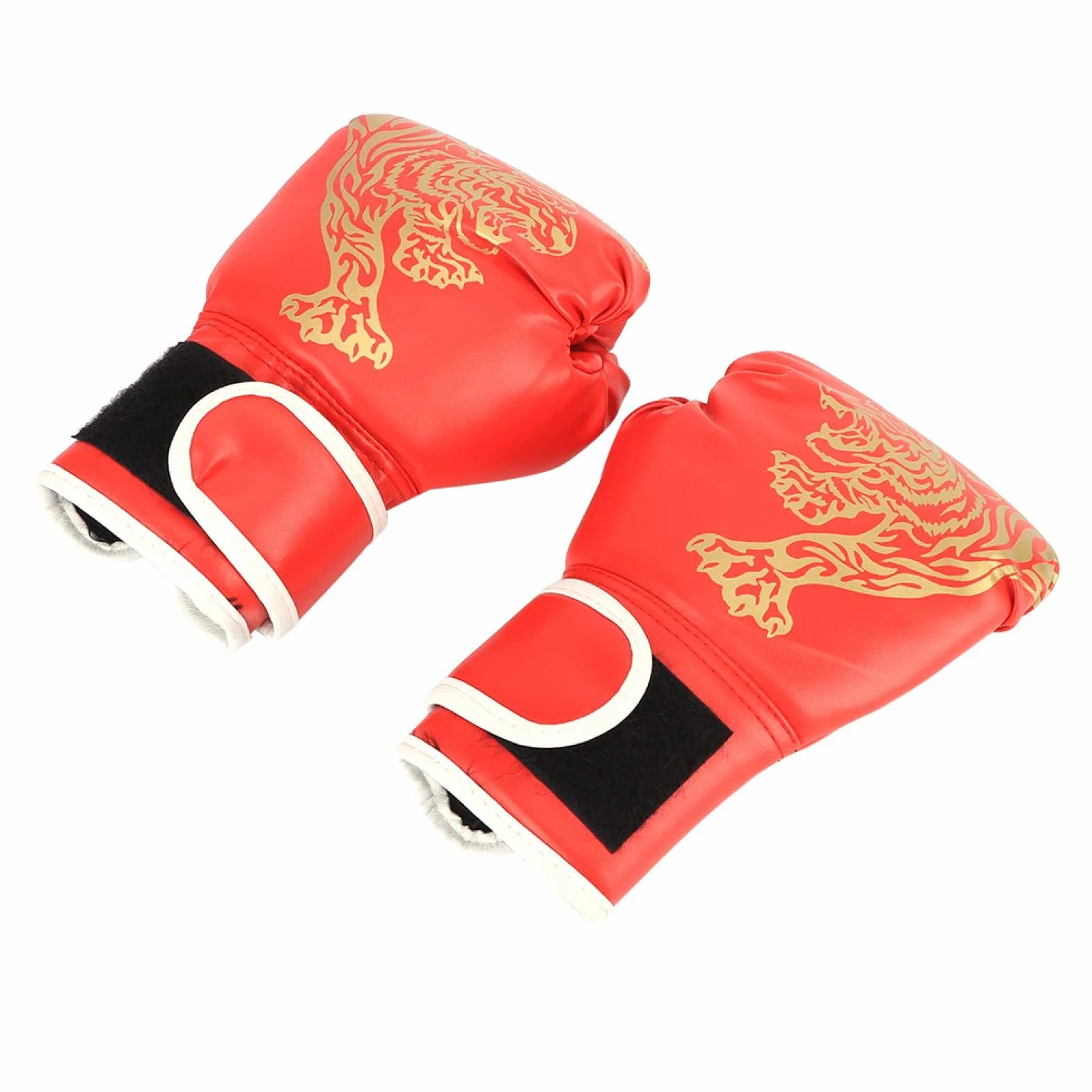 Guantes de Taekwondo Sanda Rojos para Entrenamiento Adultos Niños