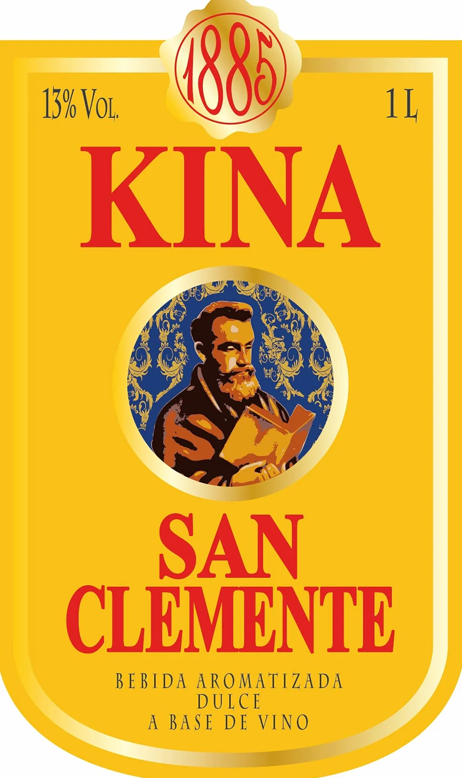 Kina San Clemente - Pack 6 botellas de 1 L - Bebida aromatizada dulce
