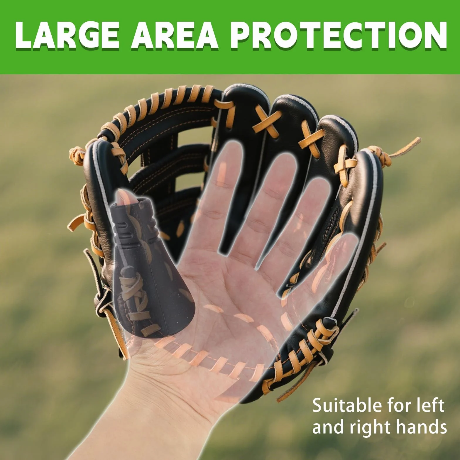 Protector Pulgar Béisbol Sóftbol Silicona Lyreh Mano Izquierda Derecha