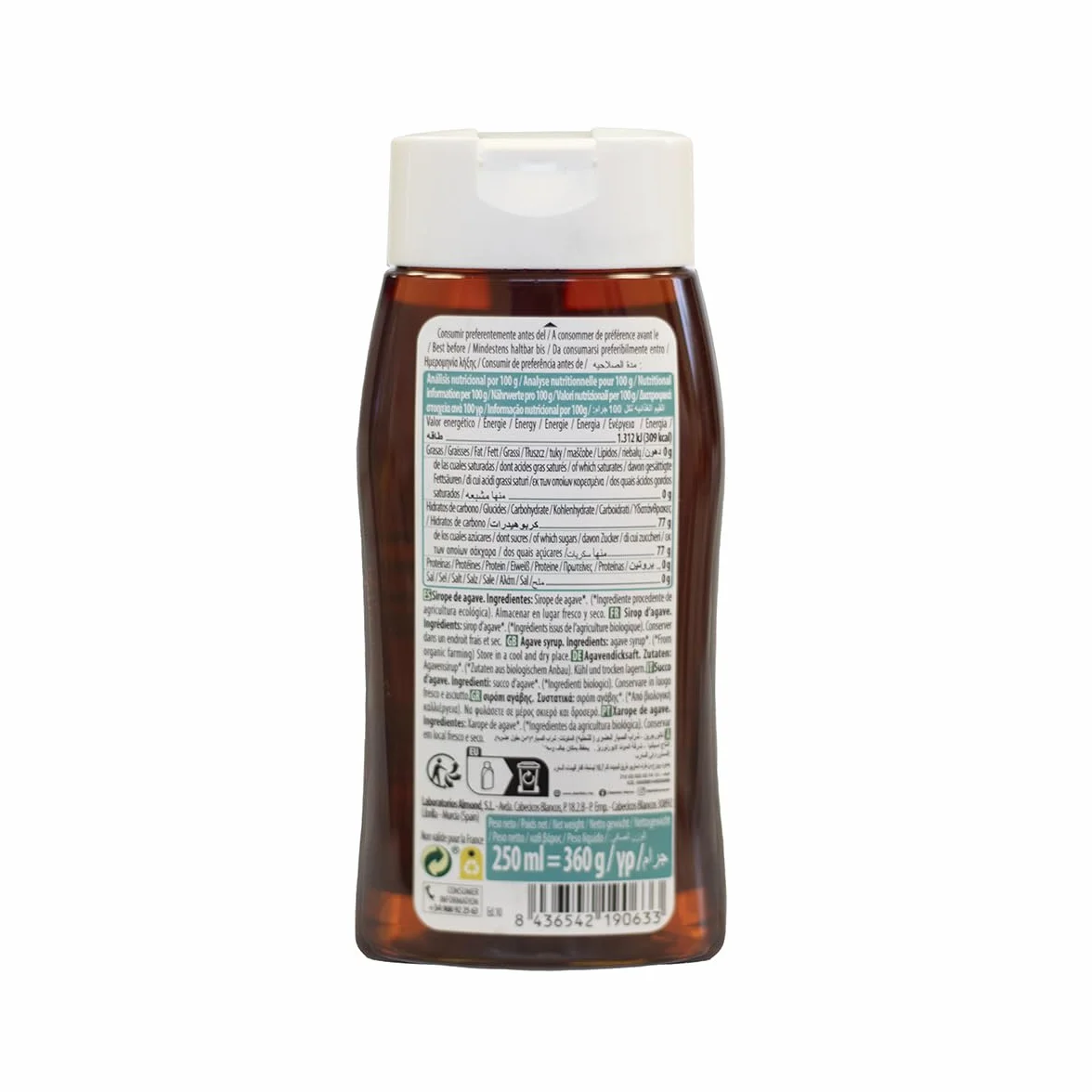 Sirope de agave Ecológico (250 ml) NATURGREEN