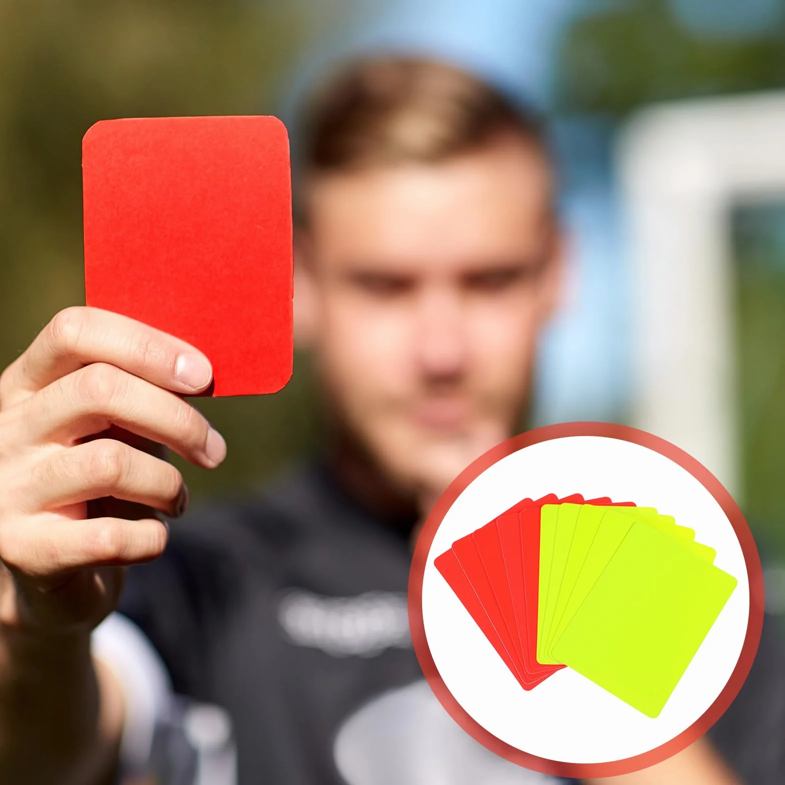 Cobee 10 tarjetas de árbitro rojas y amarillas para fútbol