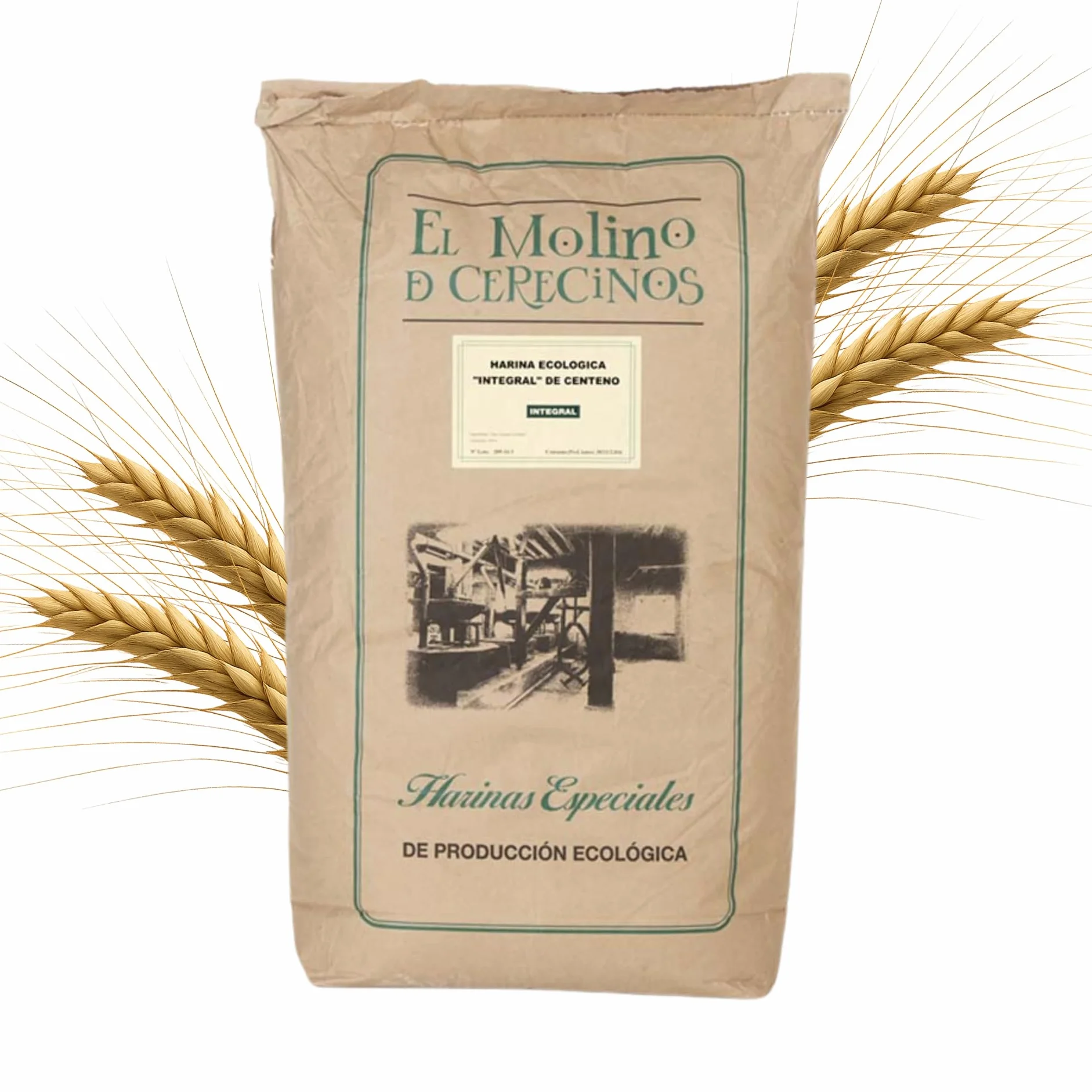 Harina De Centeno Ecológica Integral 25Kg | Rico en Fibra y Minerales que Aumenta la Saciedad | Ideal para Pan De Centeno Integral Puro Y Recetas Saludables | Harina De Centeno, Aroma y Sabor