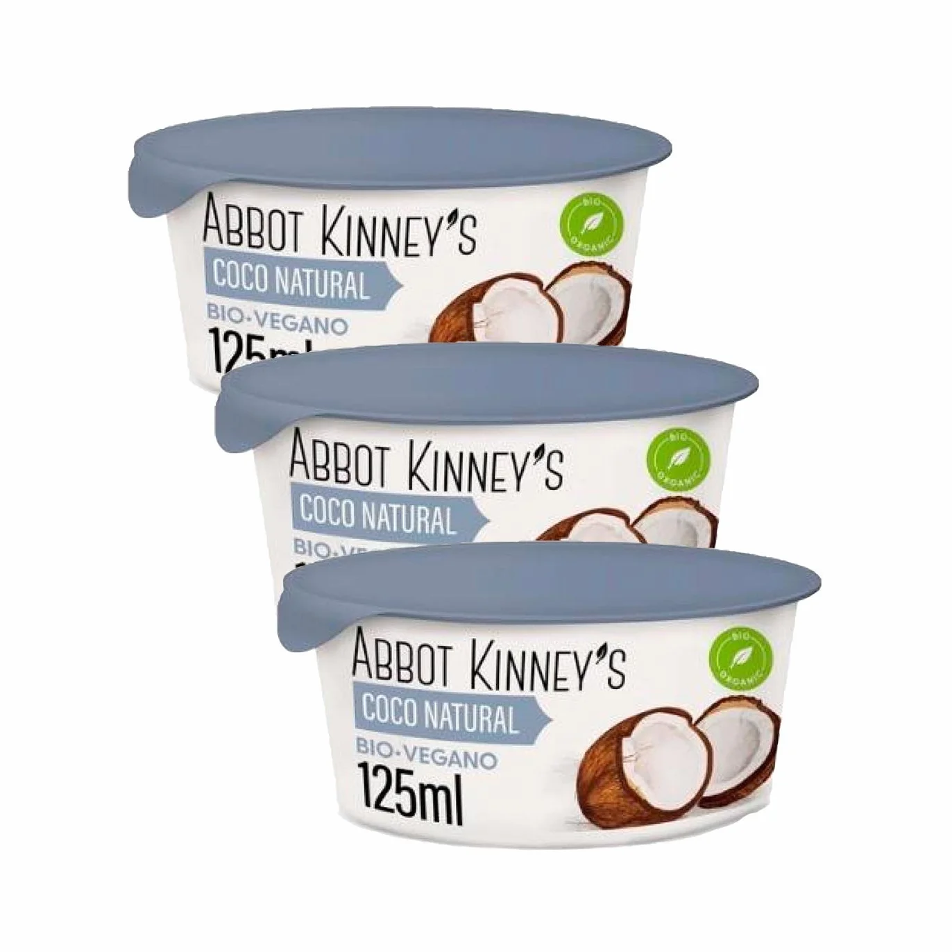 Yogur de Coco Natural Abbot Kinney's 125 ml Pack 3 uds