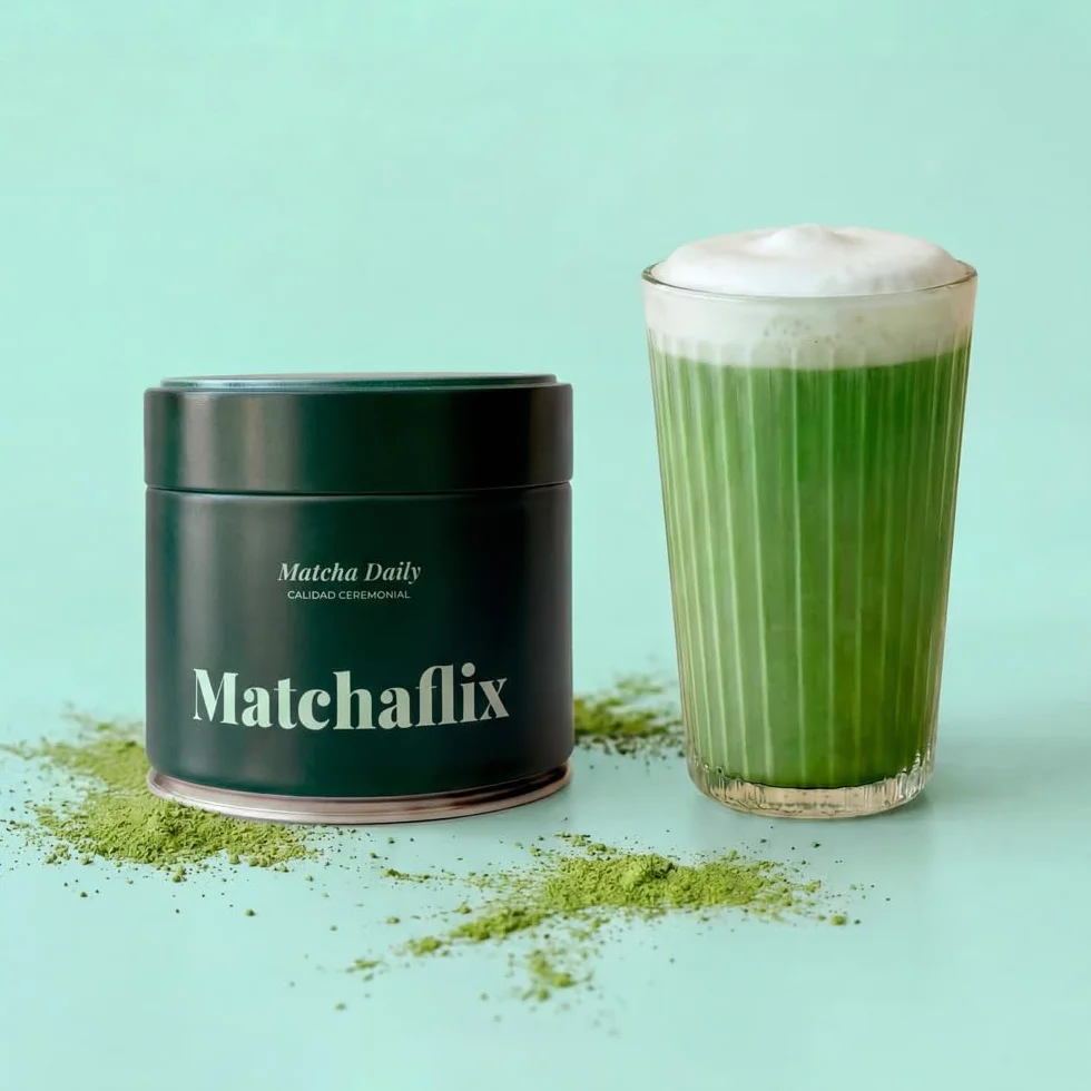 Matchaflix | Té Matcha Ceremonial 1er Grado | Té Matcha en Polvo para 3 Meses | Té Verde Matcha Japonés | Matcha Matchaflix (30 g)
