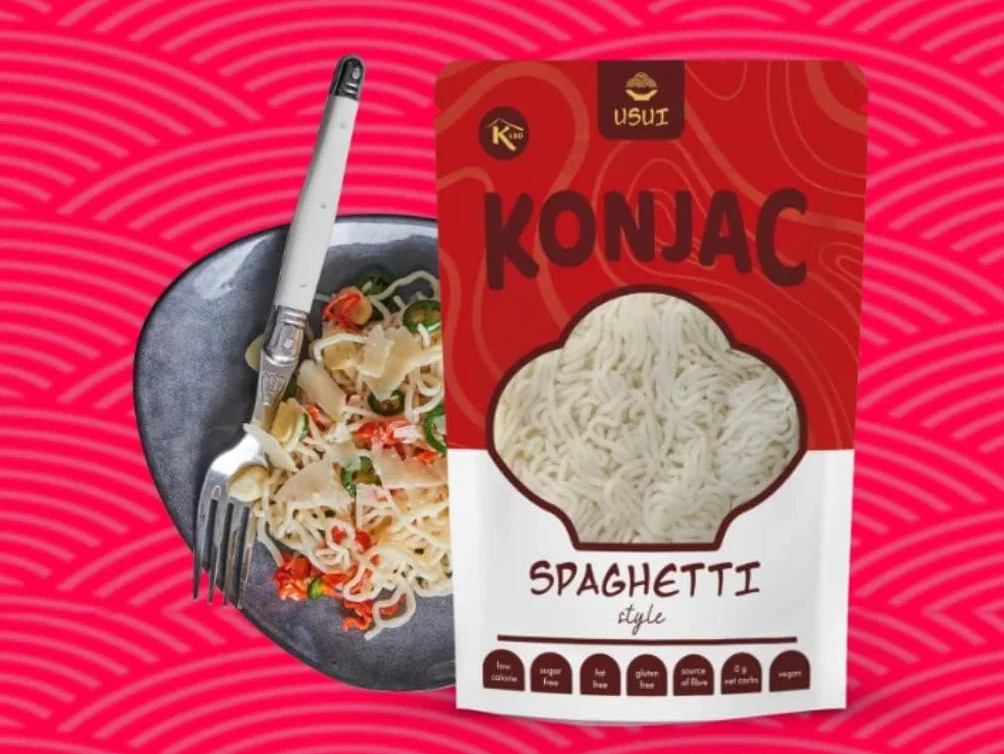 USUI Espaguetis de Konjac 20 unidades – Fideos Shirataki Low Carb Keto sin gluten