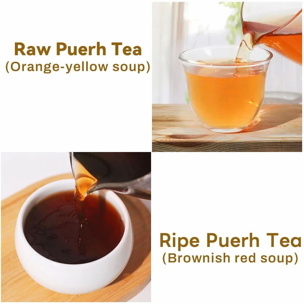 LWXLJMJZC-Tè Puerh dello Yunnan Mini Tuo Cha 30 Piezas (10 Gustos * 3 Piezas) Té Chino Pu-Erh (Maduro y Crudo) Té Pu'erh