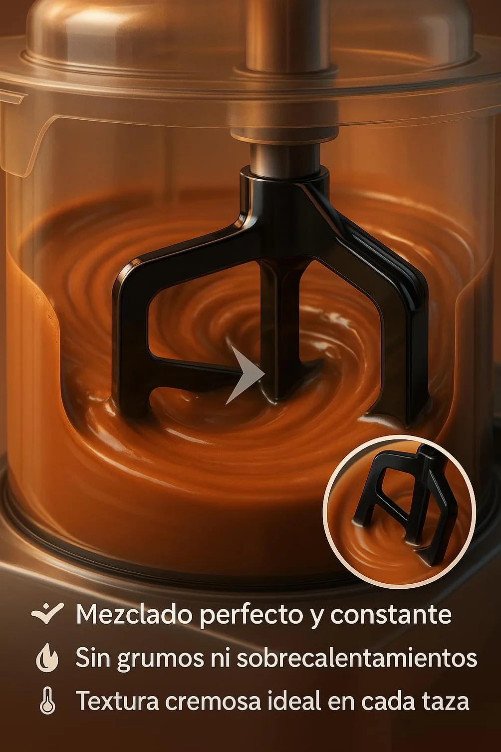 Agitador Chocolatera CH105 Sencotel - ZHCM015L002