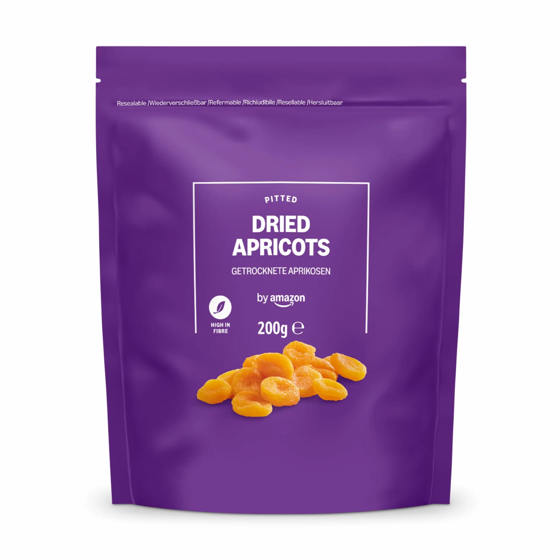 by Amazon Albaricoques Deshidratados, 200 g, 1 paquete