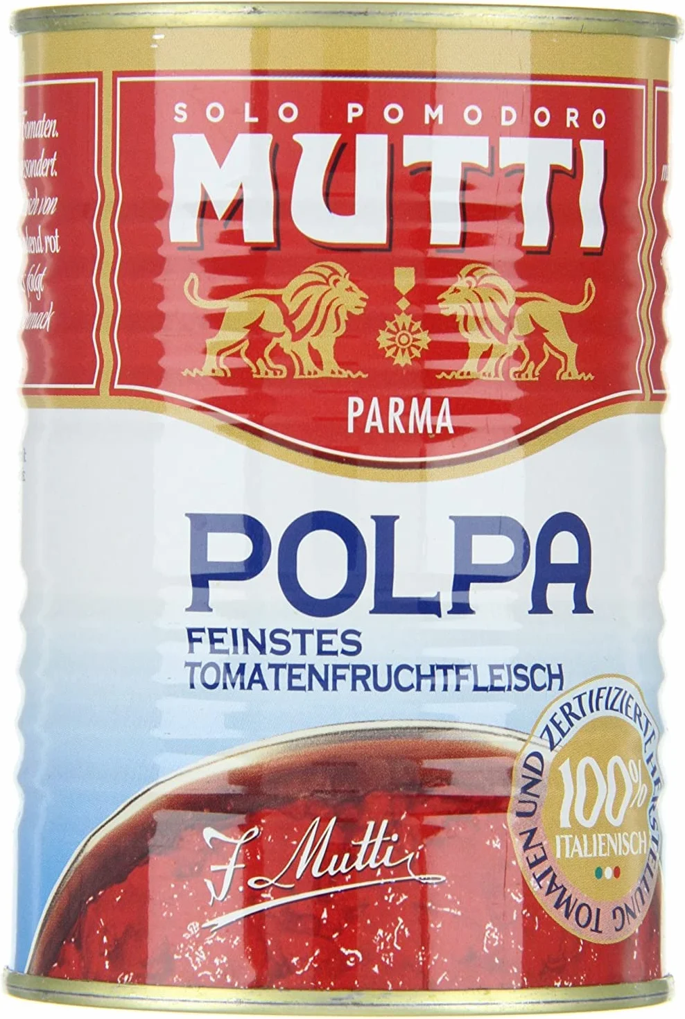 24x Mutti Polpa di Pomodoro Italian Pulped Tomato Sauce for Pasta 400 100% Italian!