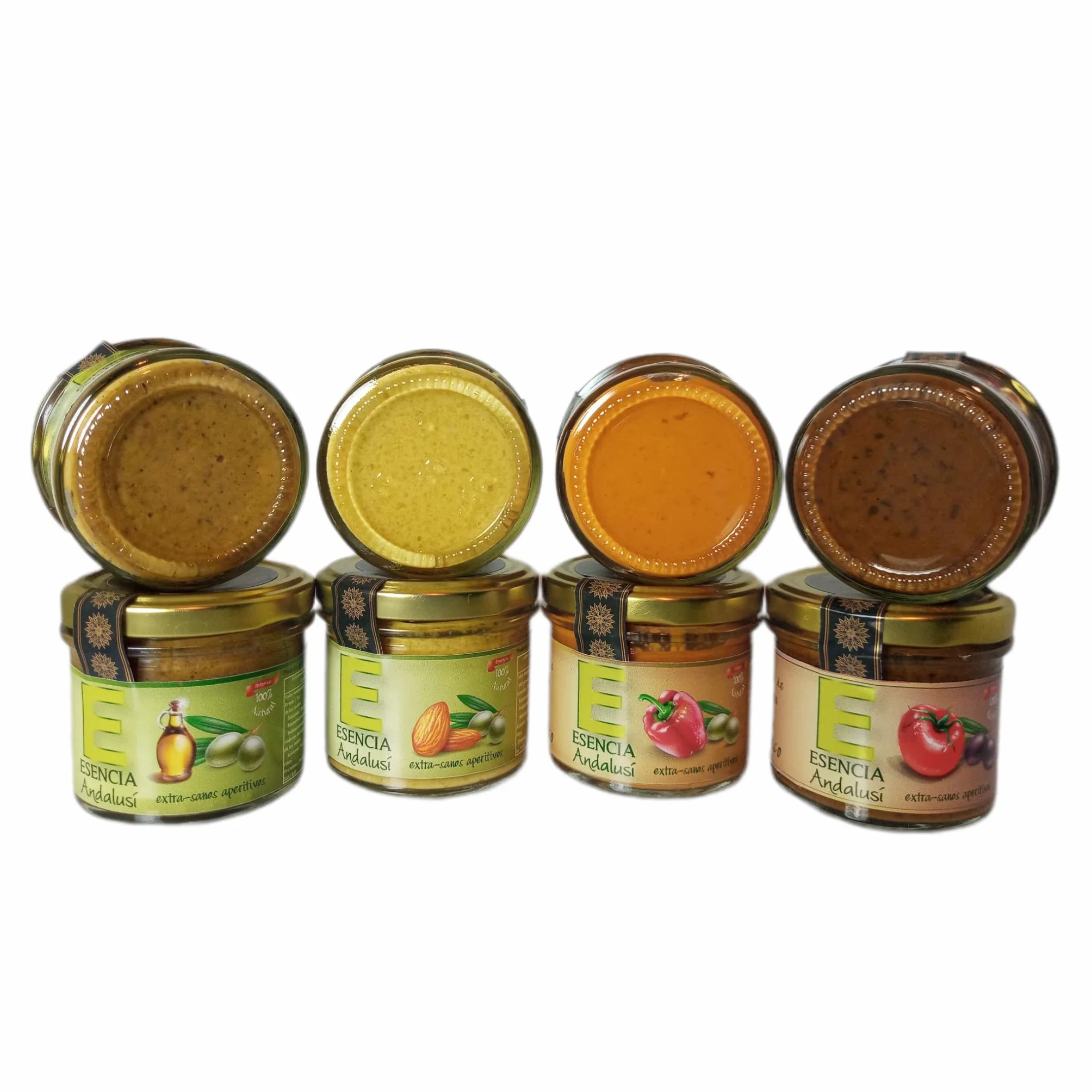 Tapenade Aceituna Negra con Tomate 110gr Esencia Andalusí, Paté artesano de Aceitunas con Tomate y Aceite Oliva Virgen Extra