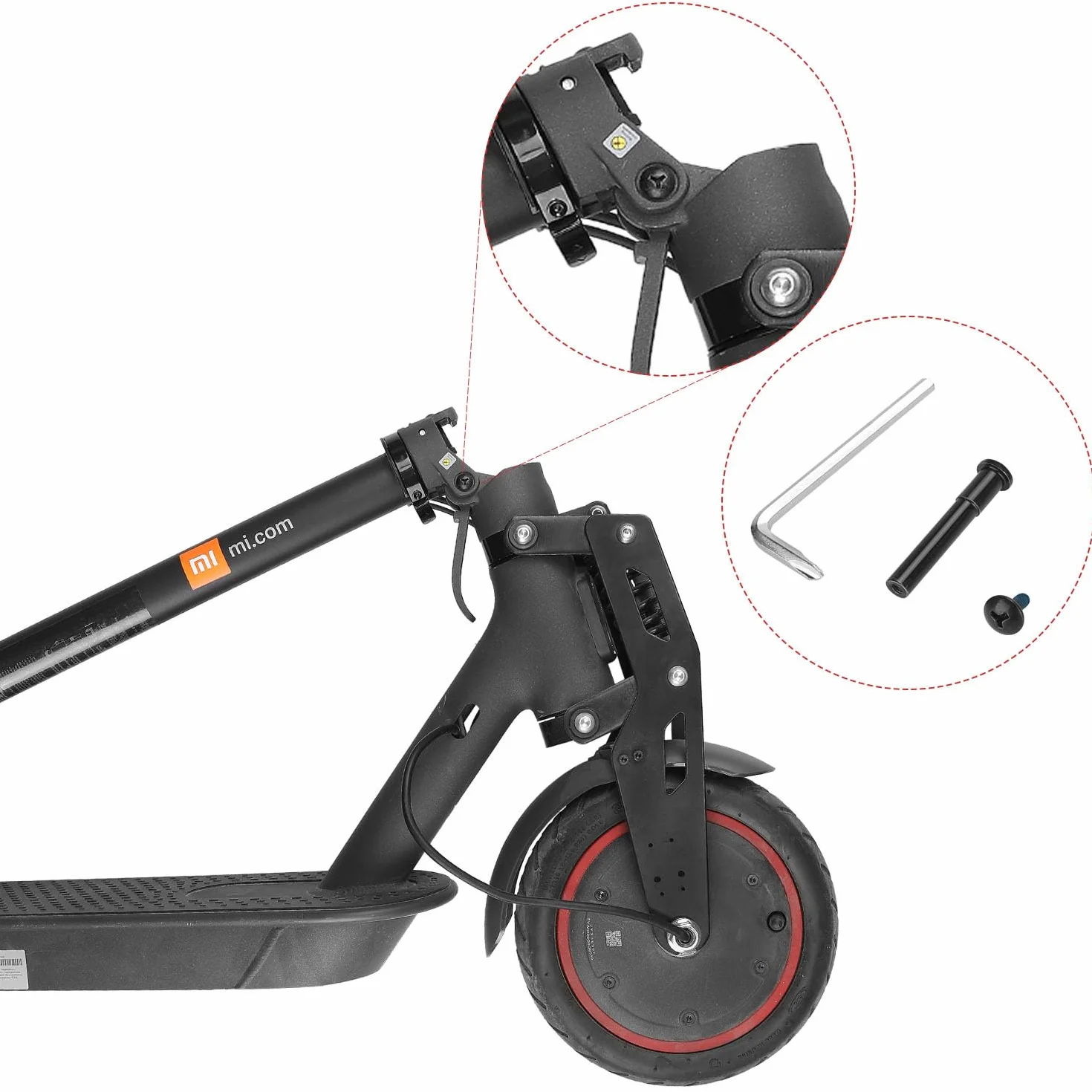 TREFAN Tornillo de bloqueo plegable en forma de Y y destornillador para Xiaomi M365, Pro, Pro2, 1S, Essential Lite