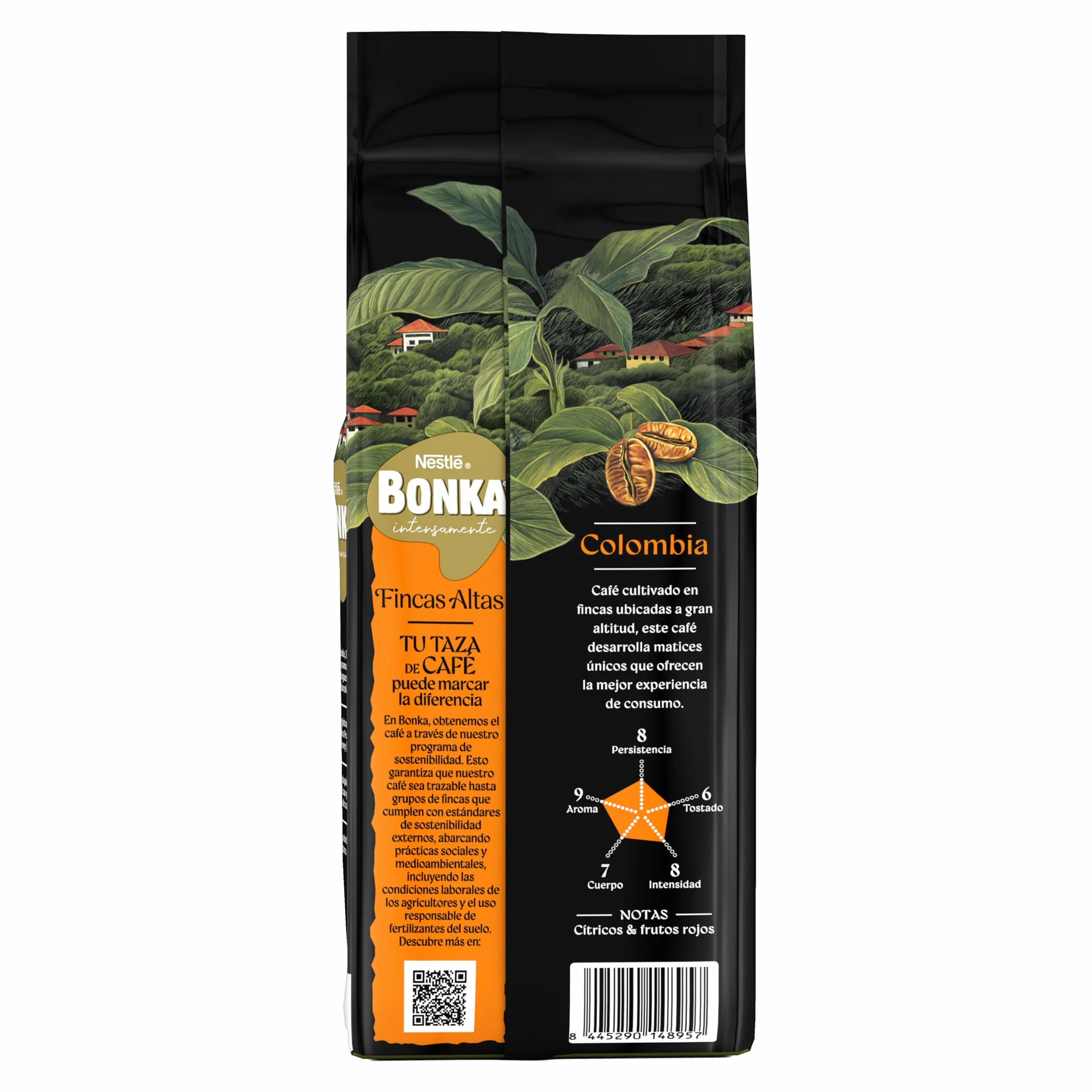 Bonka Café Grano Colombia 500g, intensidad 8