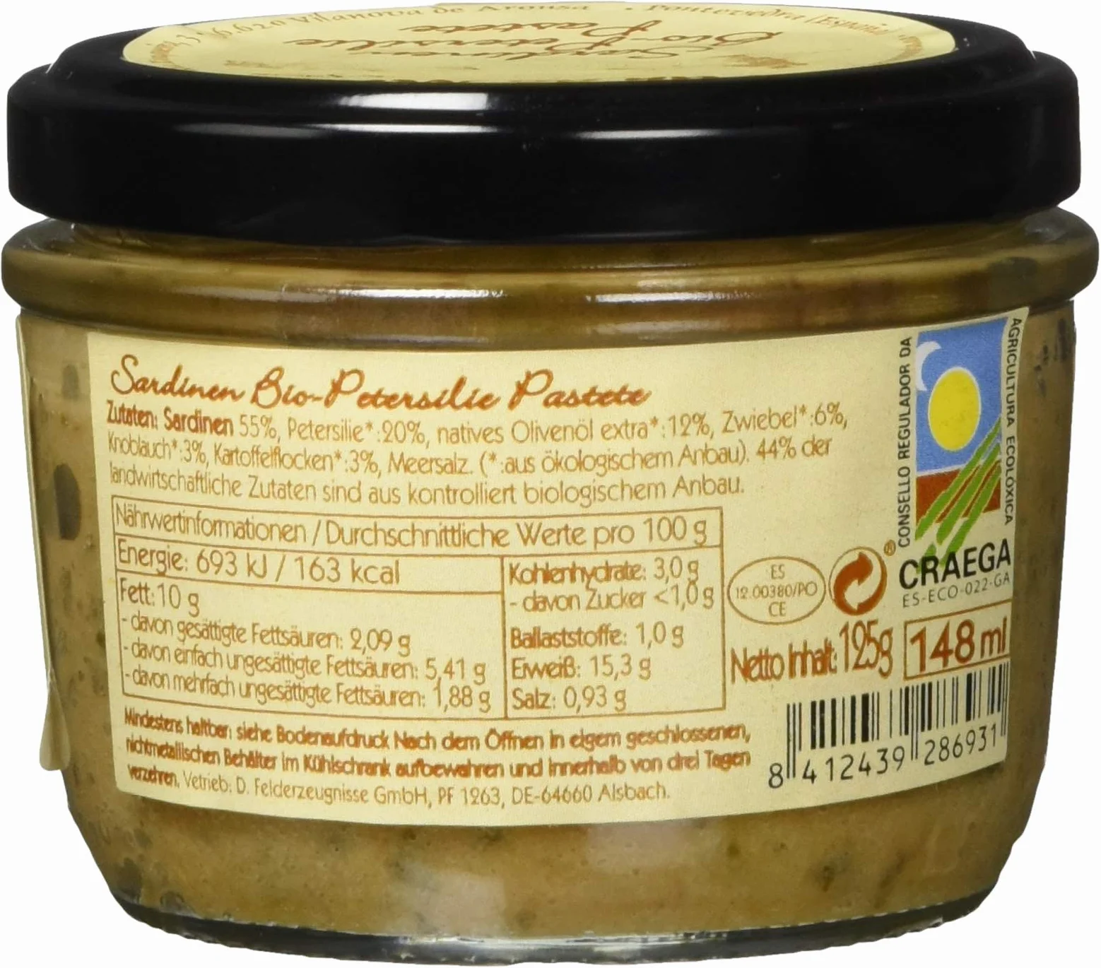 PATE SARDINA PEREJIL ECO VIDRI