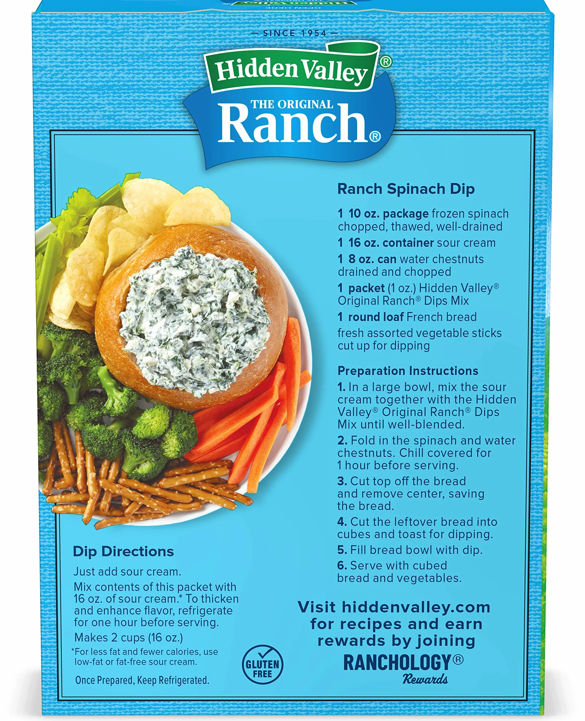 Hidden Valley Dips Mix - Original Ranch - 1 oz - 4 Count
