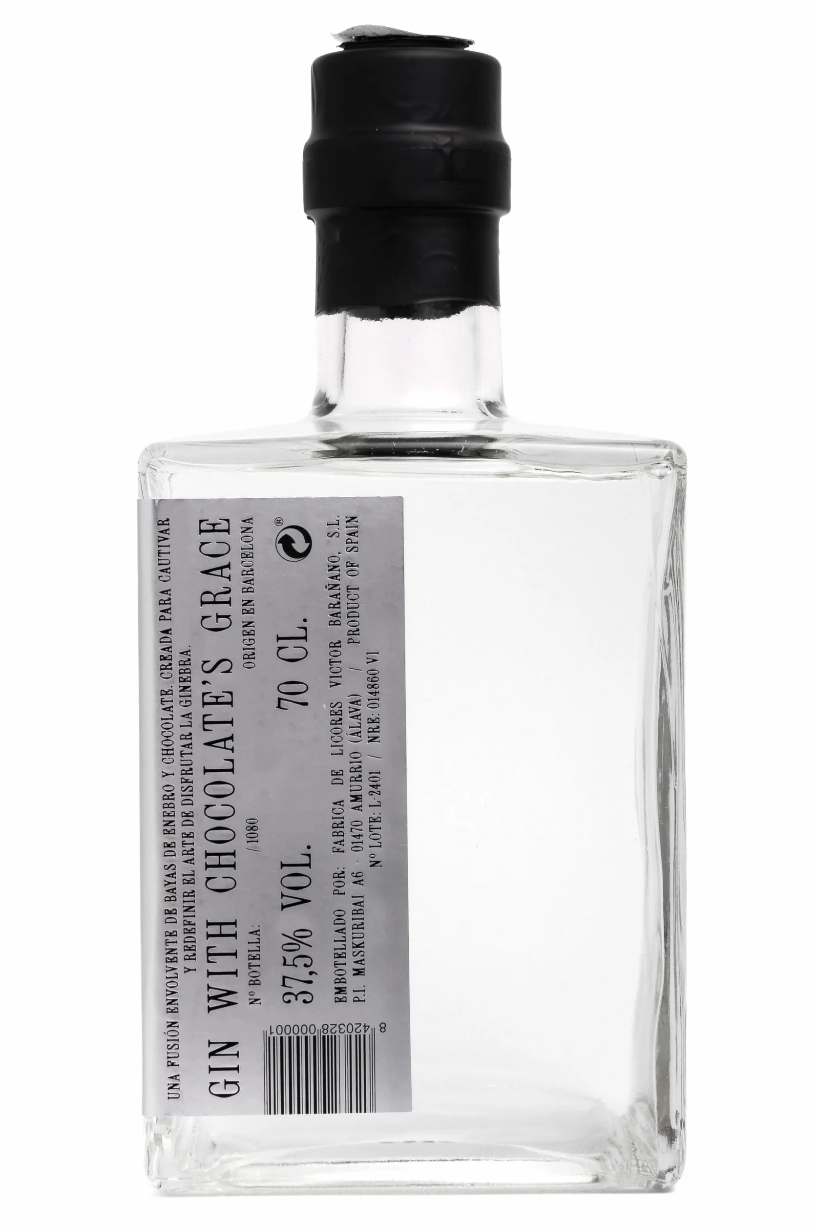 Charlie's Gin - La primera ginebra premium de chocolate - Origen en Barcelona - Ginebra exclusiva - Lotes limitados - 70cl - Alc. 37,5% vol.