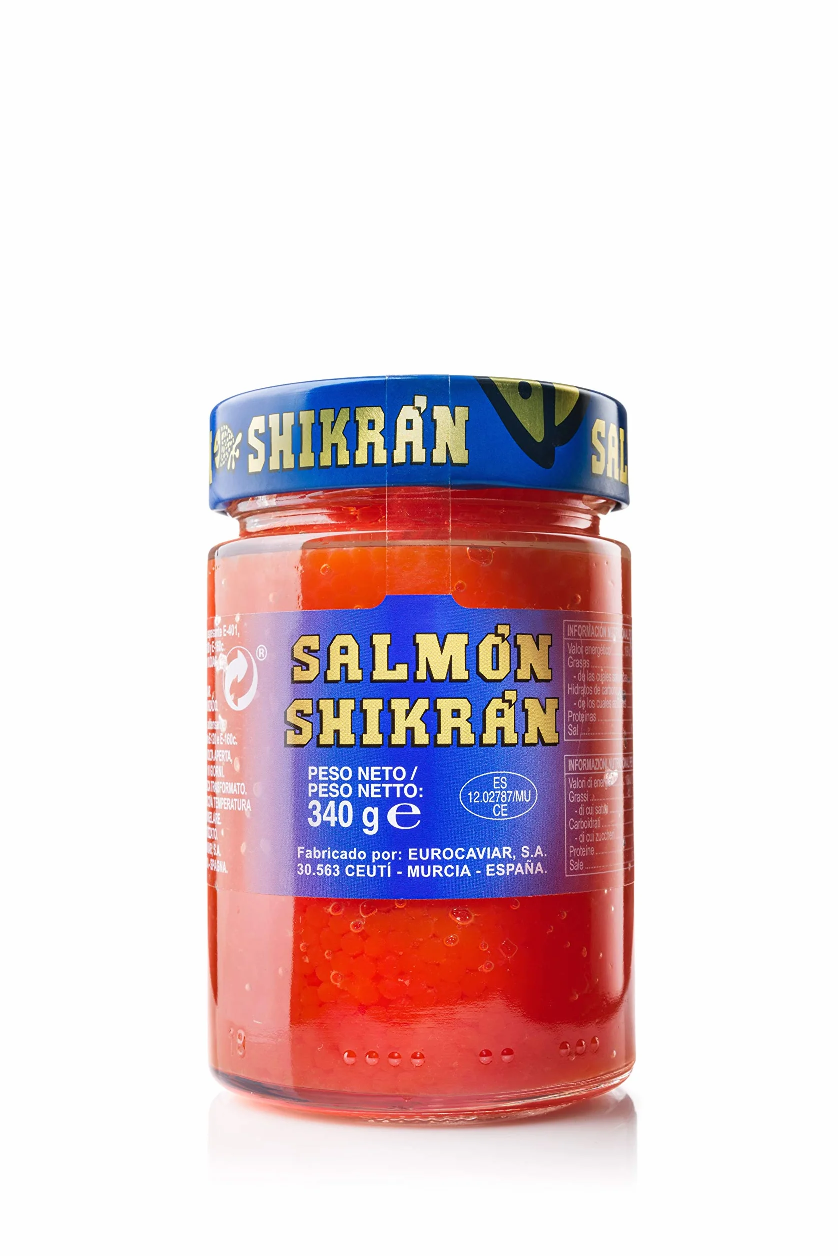 Salmón Shikrán® en esferas, tarro de 340 g