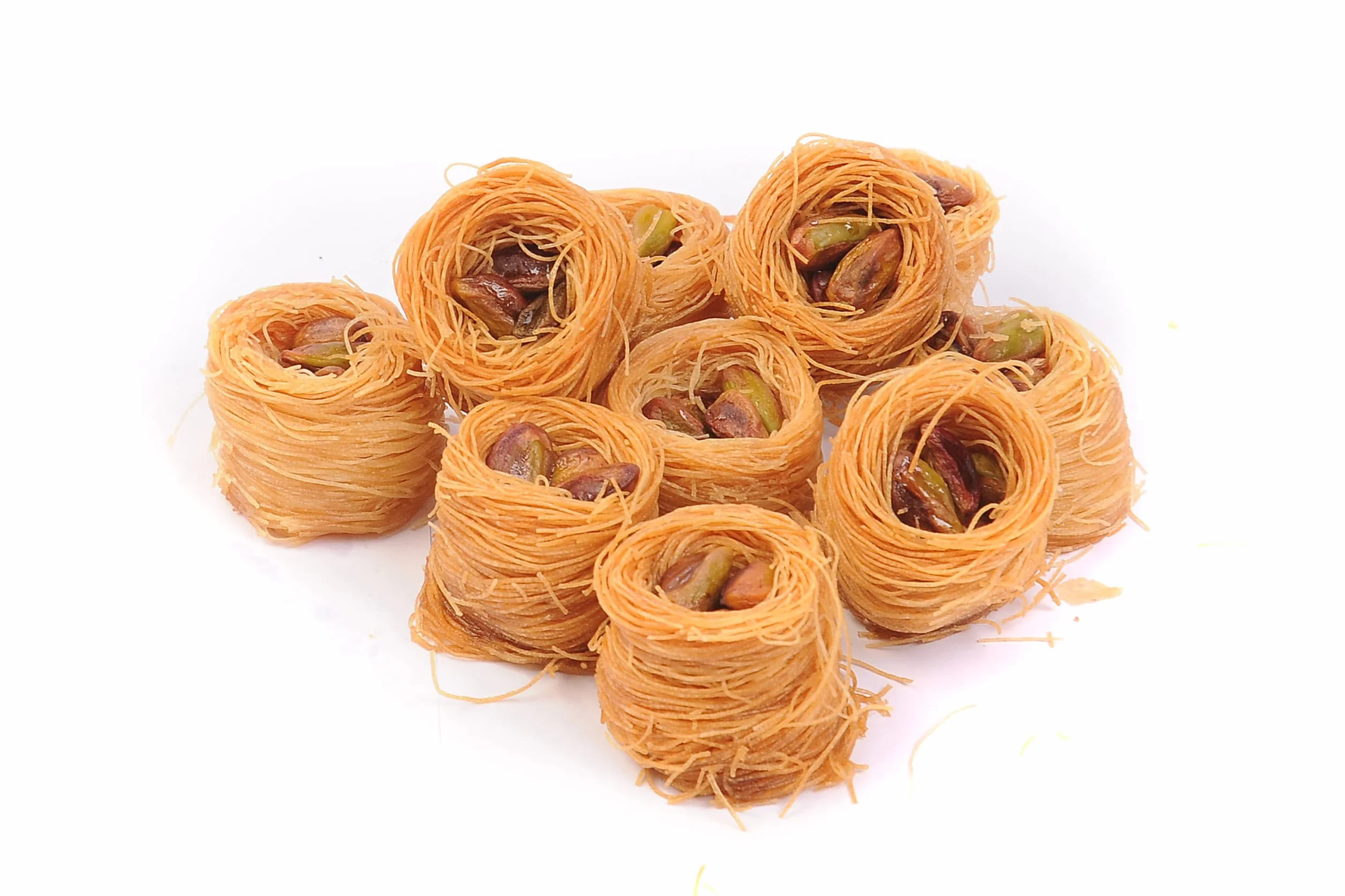 Mughe Gourmet - Caja de regalo de surtido de baklava de pistacho turco en tamaño bocado - Pequeños regalos de pastelería - 150gr/5.3oz - Celebra cumpleaños, Día del Padre y de la Madre, Navidad