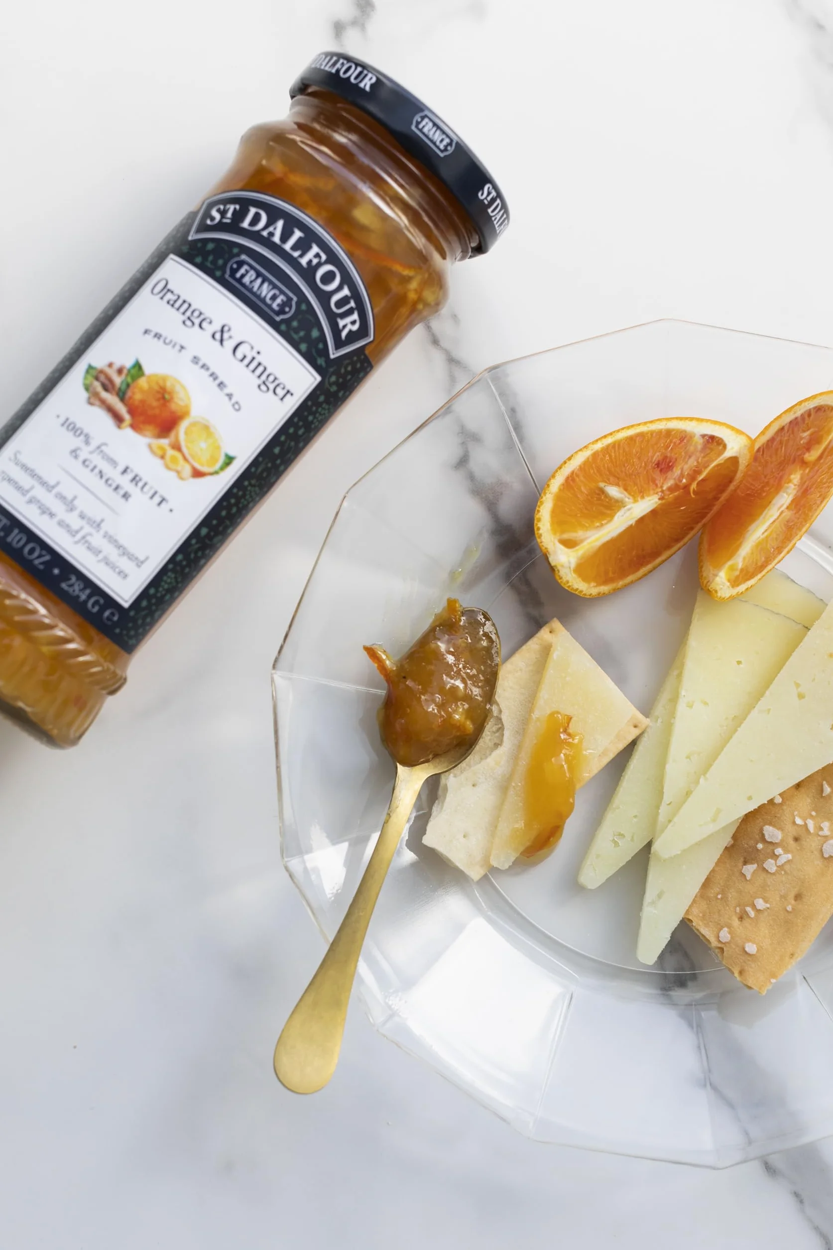 St Dalfour JENGIBRE Y NARANJA | Fruta triturada | Mermelada natural 284g | 100% fruta sin azúcares añadidos