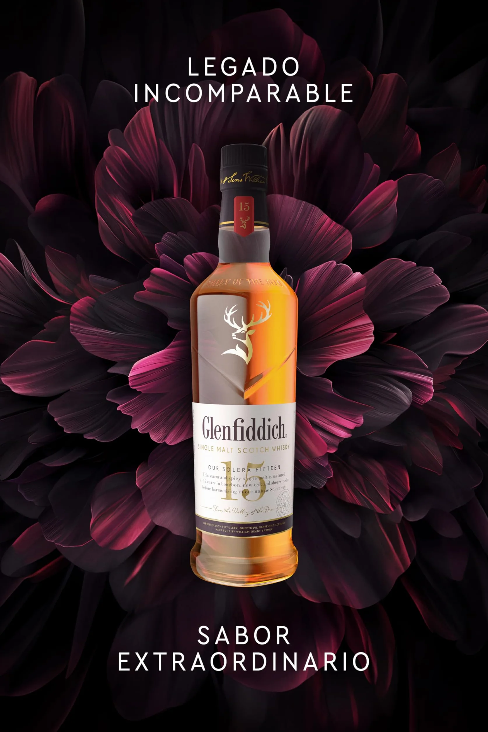 Glenfiddich 15 años Whisky escocés de malta, 70cl