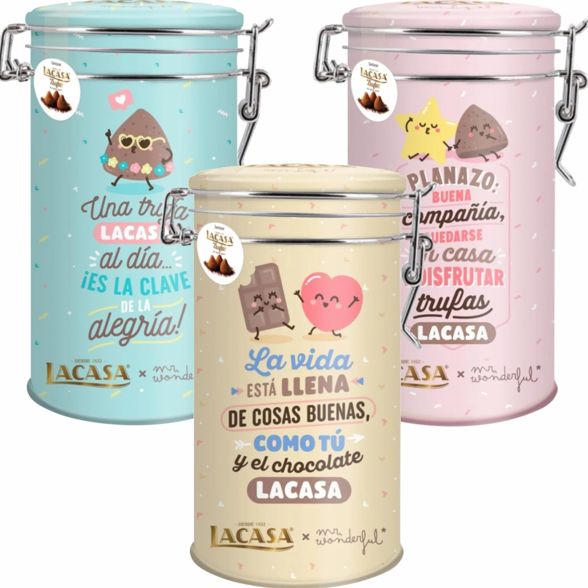 Pack de 3 Latas Trufas Mr Wonderful 100G