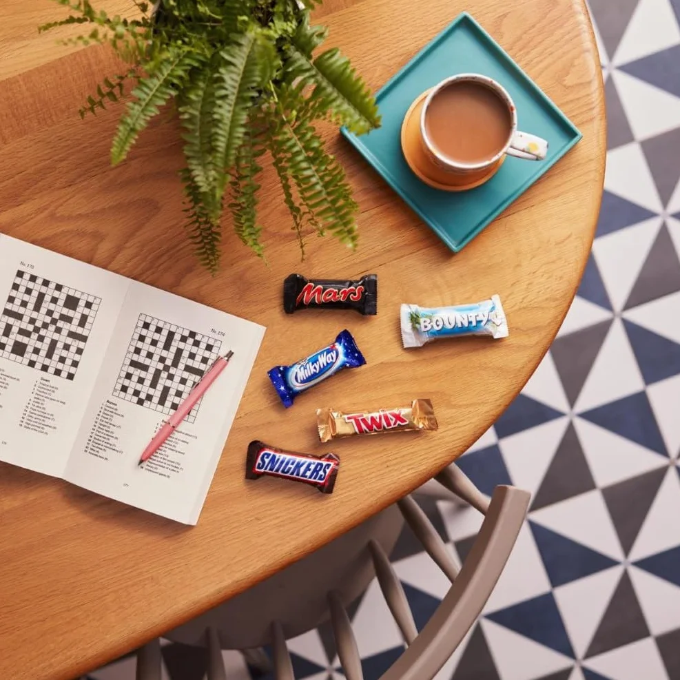 Mixed Minis, mini cajas de mezcla de chocolate (Mars, Twix, Snickers, Bounty y Milky Way), disfruta de una variedad de sabores de chocolate, ideal como regalo, para fiestas de cumpleaños