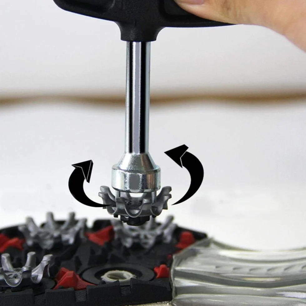 Llave de pinchos para zapatos de golf de acero inoxidable Tacos Golf