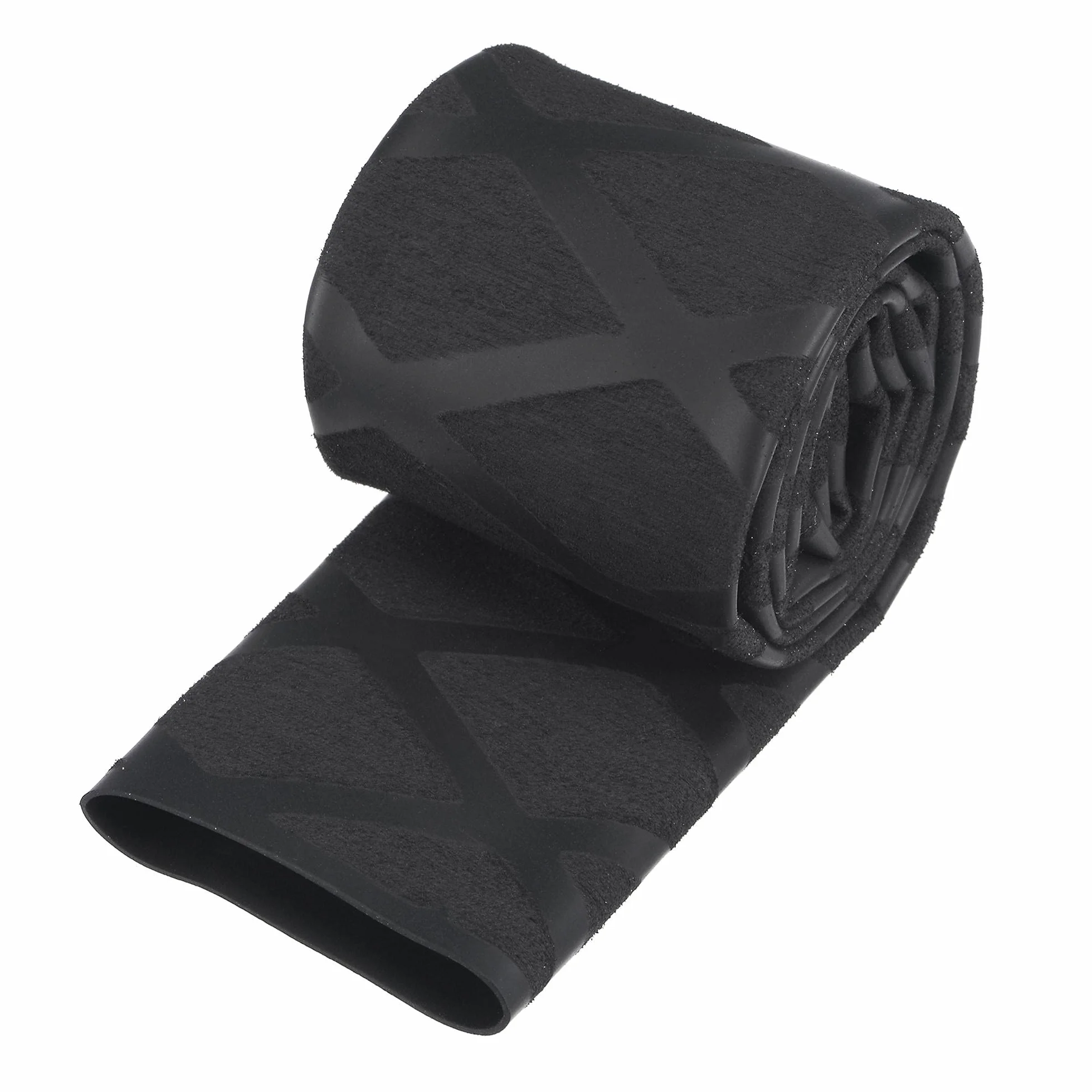 sourcing map Termorretráctil Envoltura Tubería para Pesca Caña Agarre Manija, 25mm Diámetro 42mm Plano 1.6pies 2:1 Relación, Negro