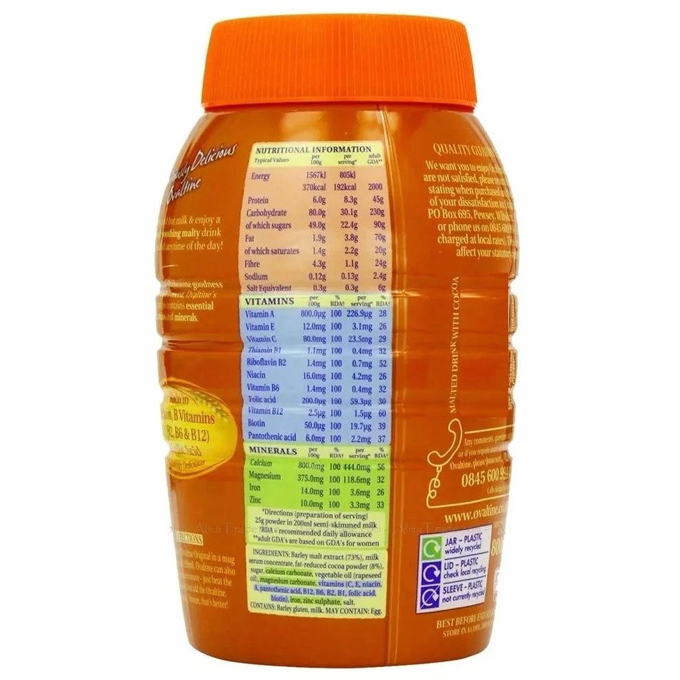 Ovaltine 800 g Paquete original de 6