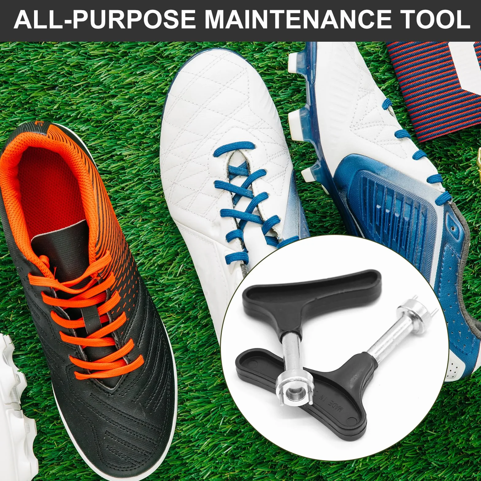 Llave de Tacos de Golf, Herramienta de Extracción, Acero Inoxidable, 2 Piezas
