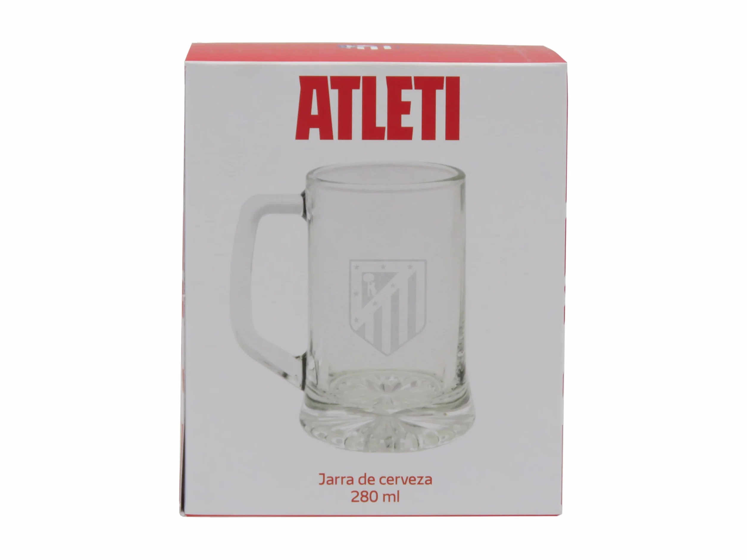 CYPBRANDS Atlético de Madrid Jarra de Cerveza Vidrio 280 ml