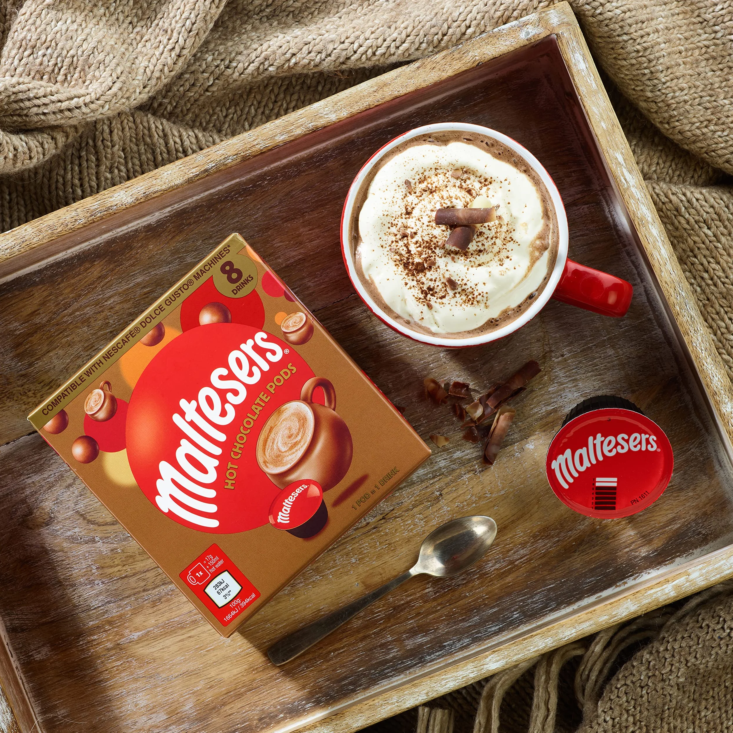 Maltesers Cacao - Dolce Gusto Compatibles 40 Cápsulas - Chocolate caliente