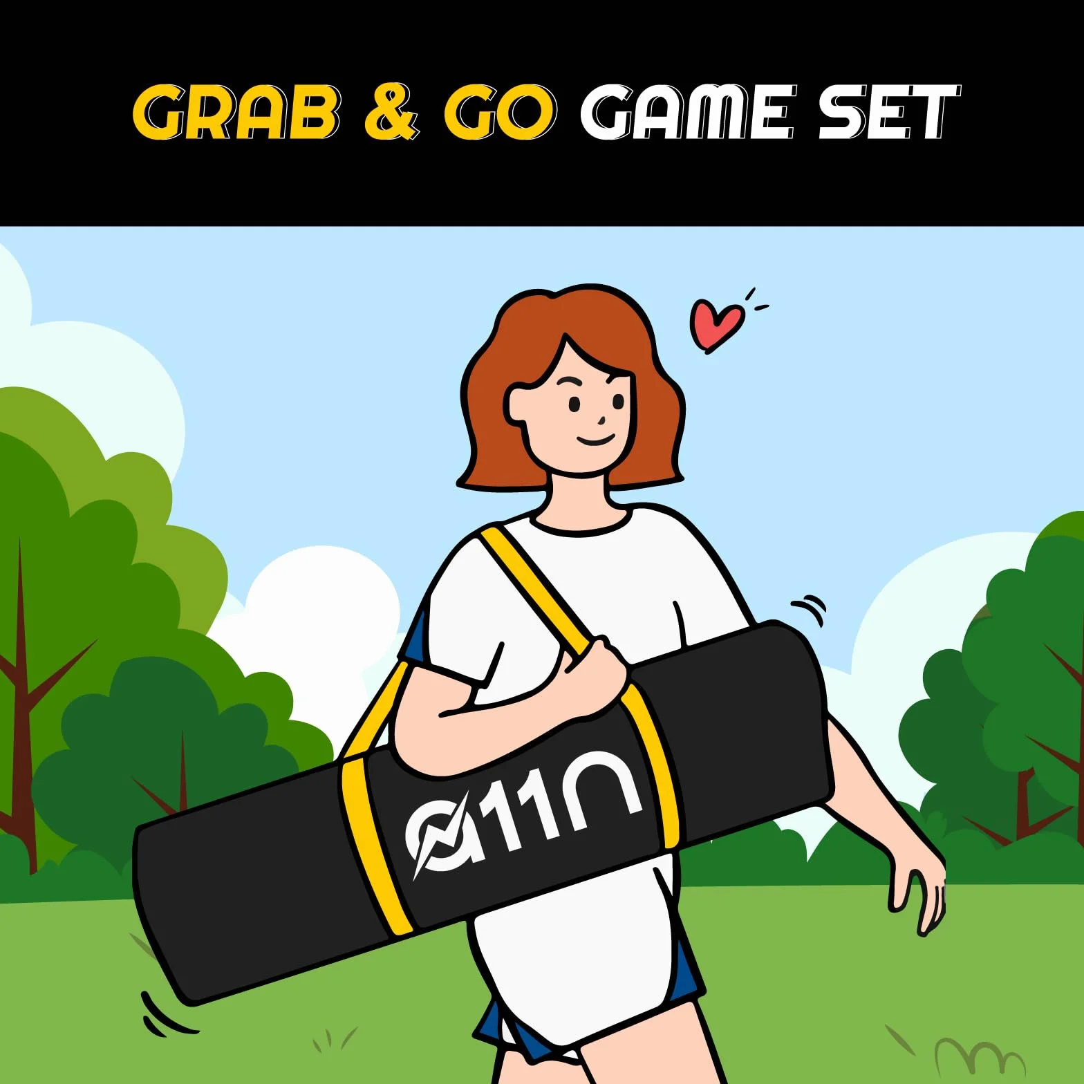 A11N SPORTS Outdoor Badminton Set A11N