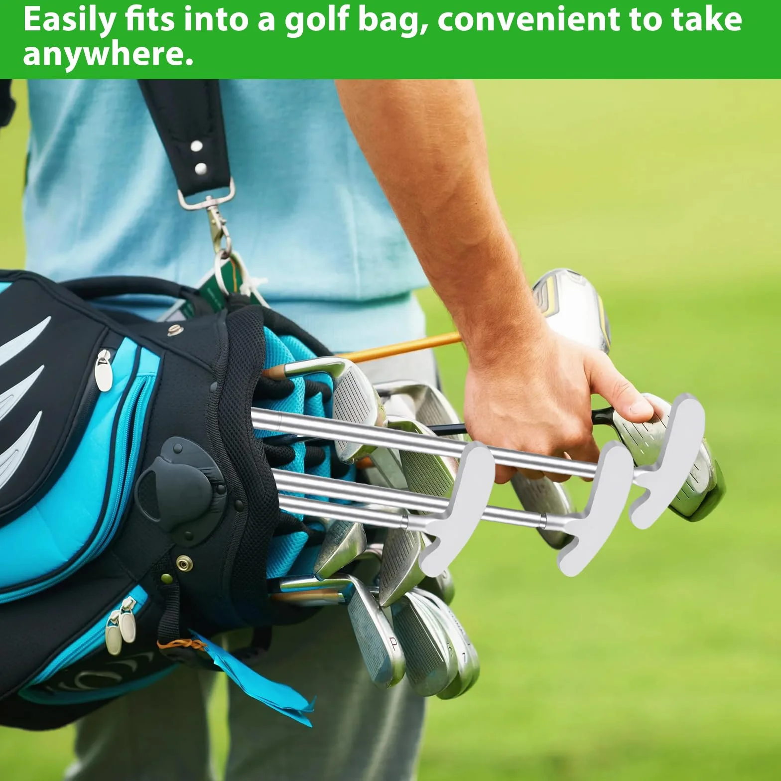 Juego de entrenamiento de swing de golf ajustable retráctil para interiores y exteriores regalo