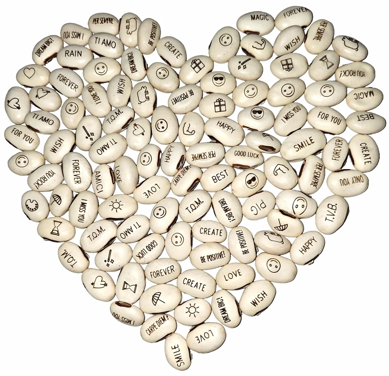 J&J Paquete de 20 Semillas Magic Bean Magic Beans Idea de Regalo Evento recurrente Idea de curiosidad Regalo para el hogar Bingo Fiesta de Navidad en el Amor Mensaje Especial