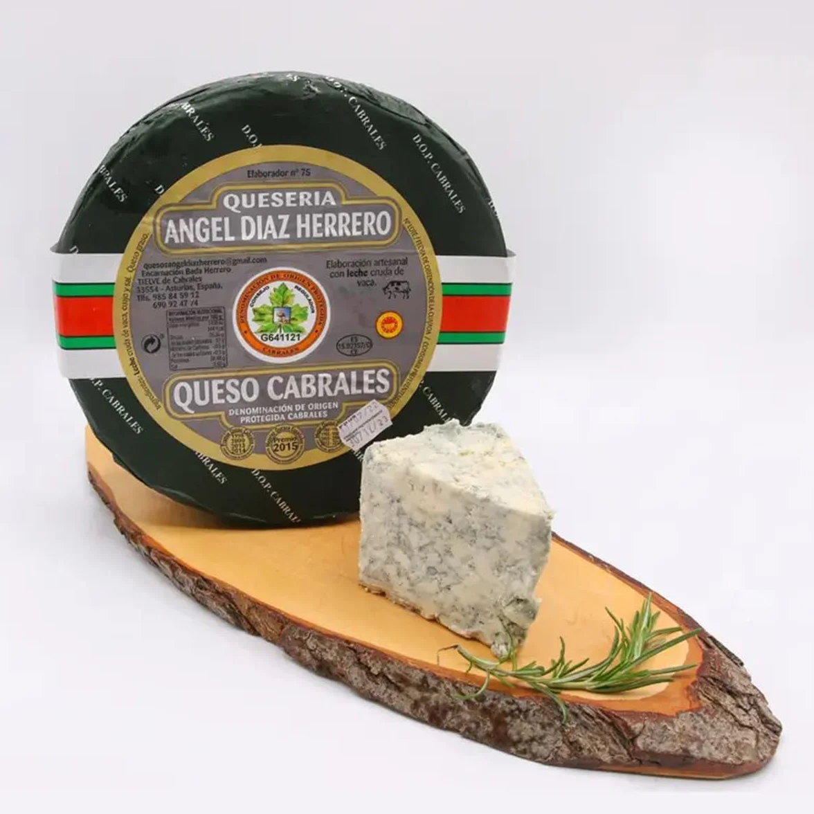 ARAMBURU Cuña de queso Asturiano Cabrales DOP Ángel Díaz, 240-250g, Origen Asturias, Envasado al vacio