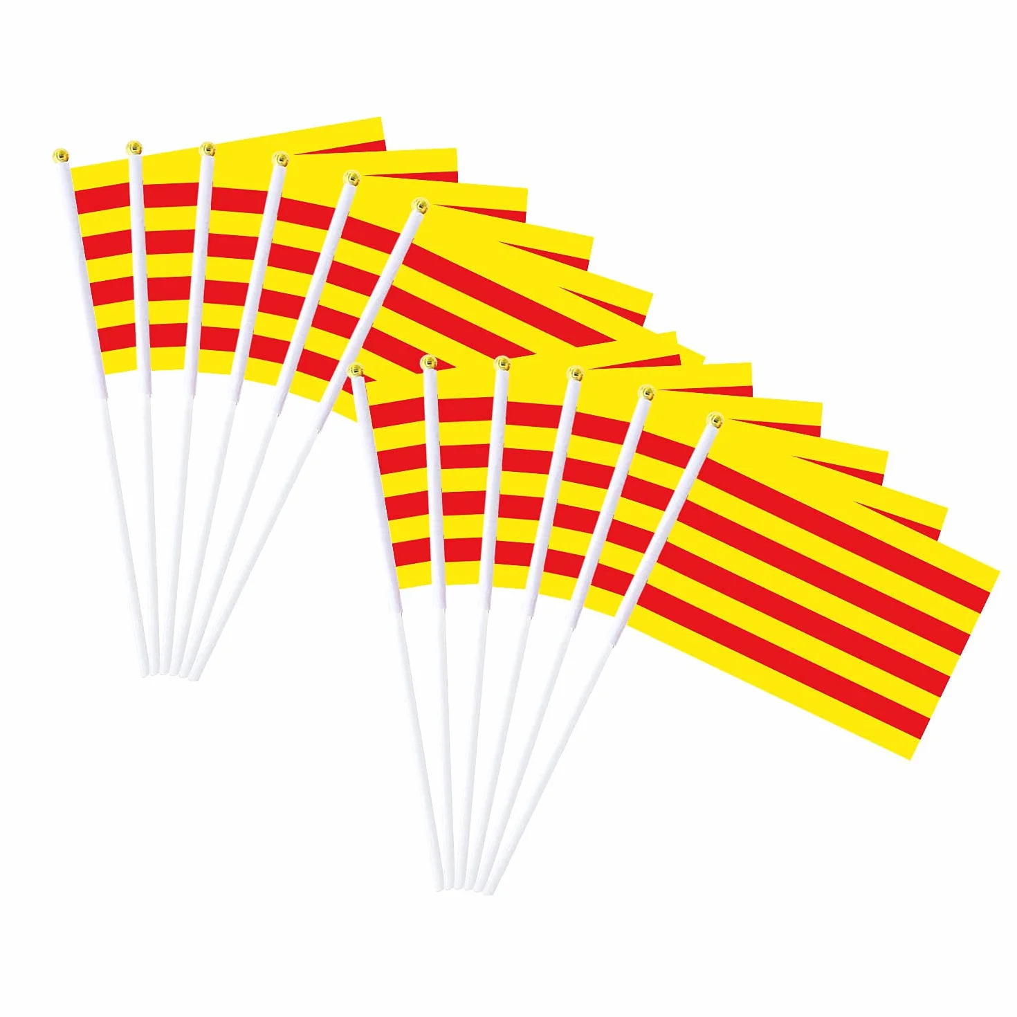 Bandera de Mano de Cataluña Durabol 12PCS 20X30CM