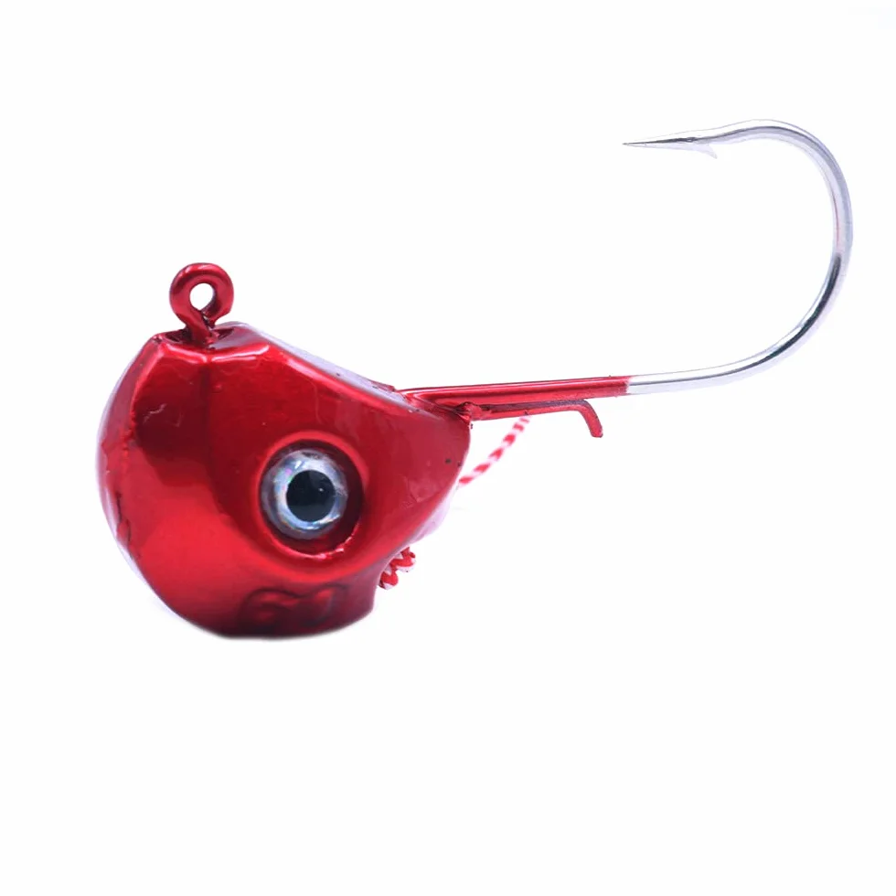 Señuelos de Pesca Metal 60g Plantillas de Pelo Agua Salada para Lubina Rayada Walleye Snook Rockfish