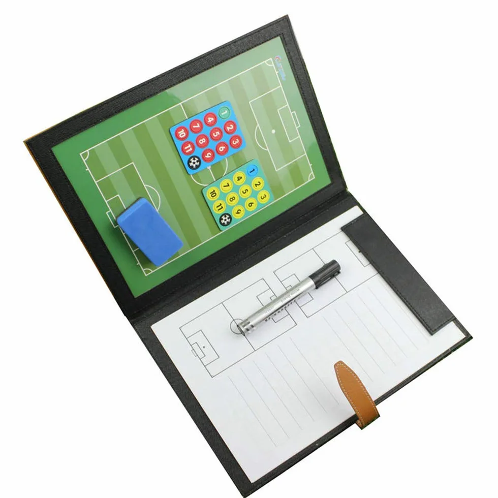 Carpeta Táctica de Fútbol con Imanes, Pizarra Entrenamiento 53x31cm