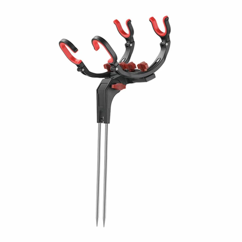 Soporte para Caña de Pescar Ajustable 360 Grados Plegable Universal Doble